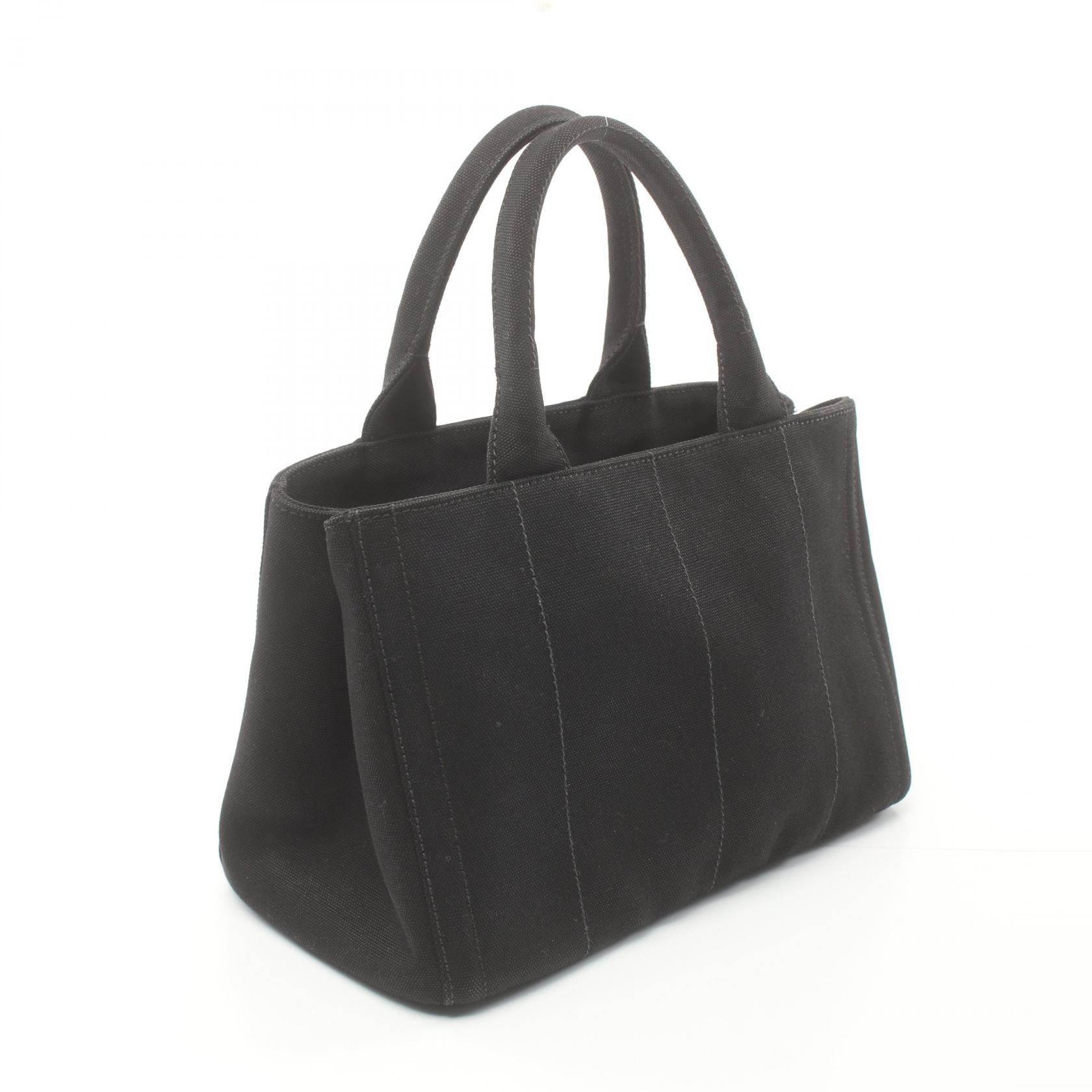 Prada Canapa Canvas Tote Bag Black B2439O