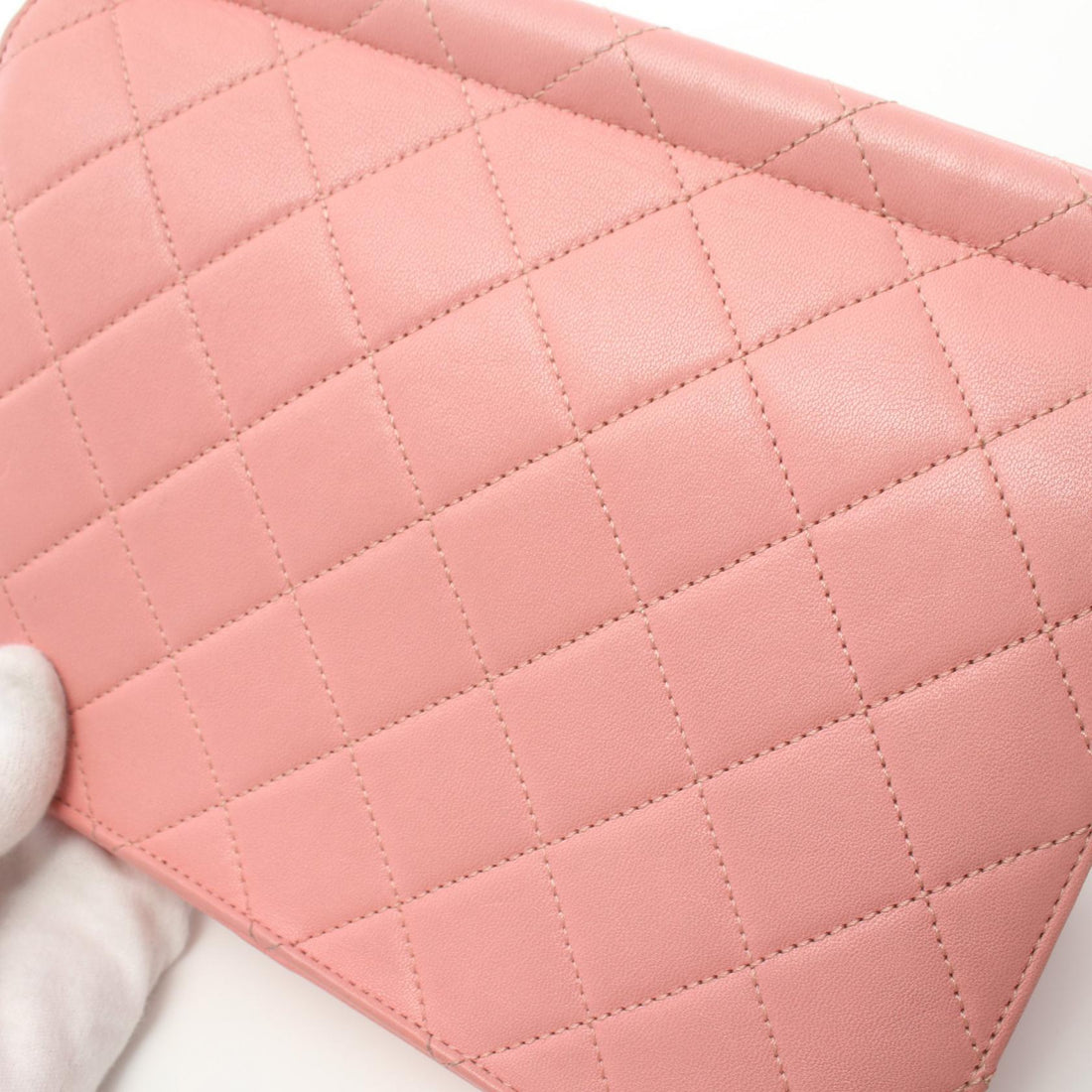 Chanel Matelasse Leather Shoulder Bag Pink