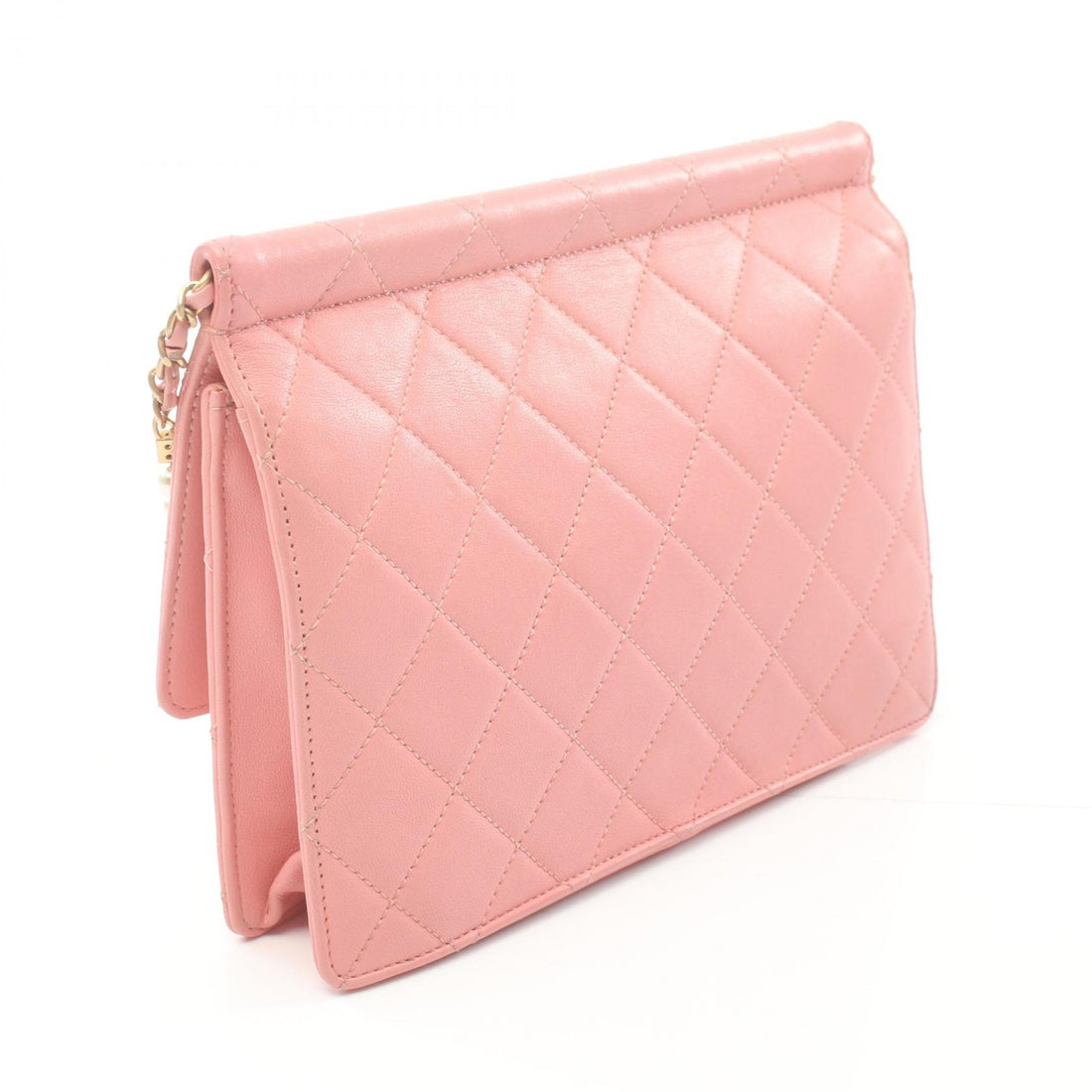 Chanel Matelasse Leather Shoulder Bag Pink