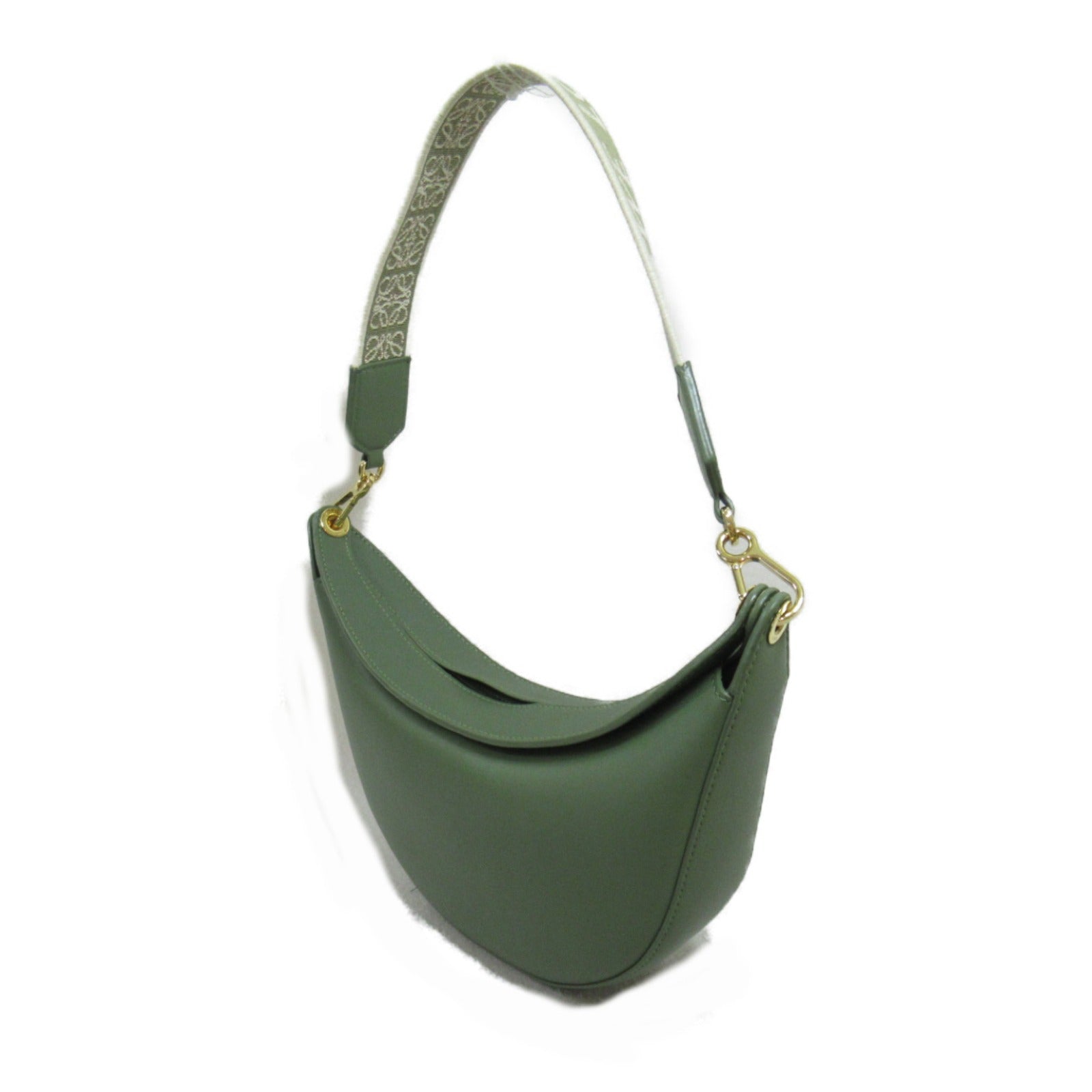 Loewe Luna Lambskin Shoulder Bag Green