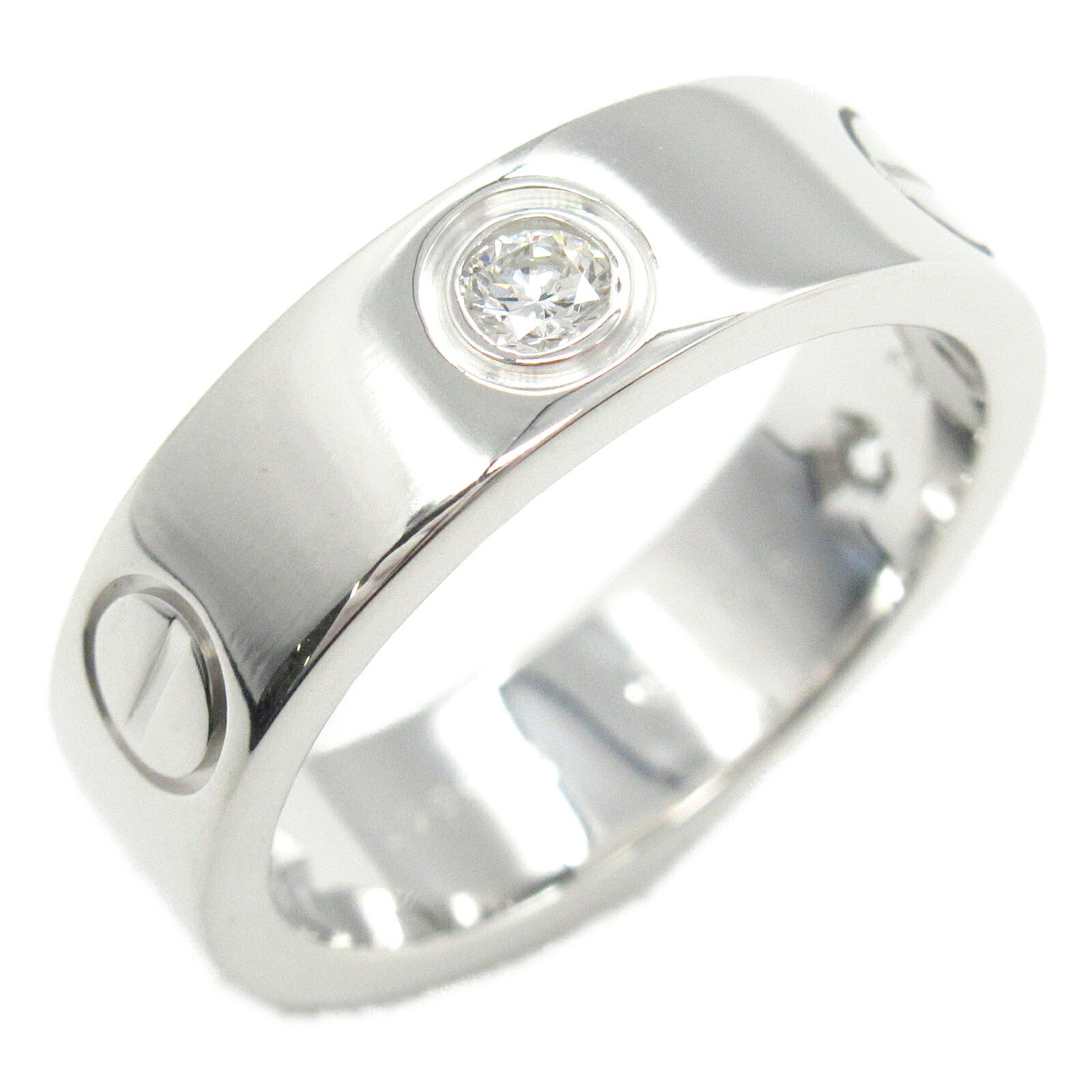 Cartier Love Half Diamond Ring K18WG