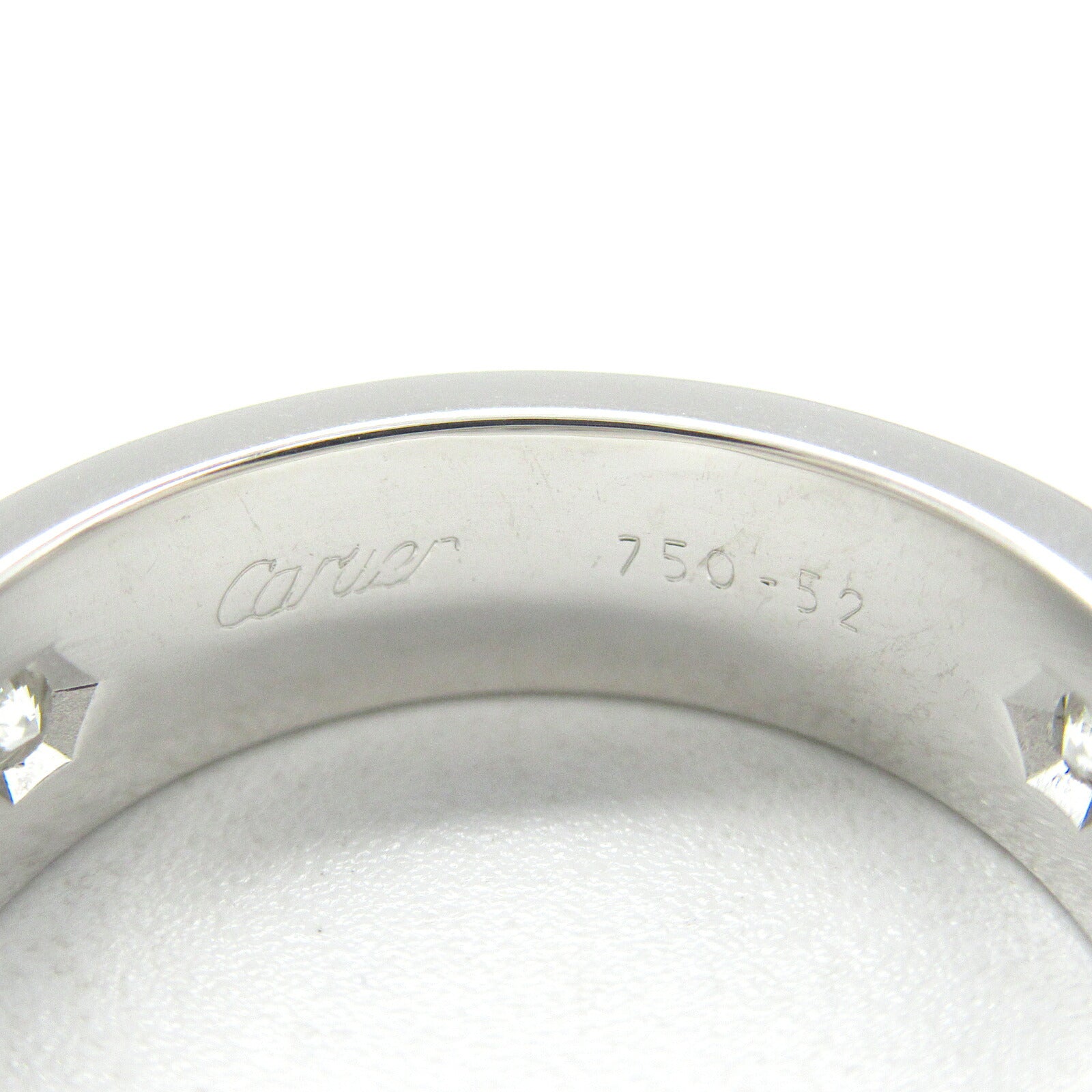 Cartier Love Half Diamond Ring K18WG