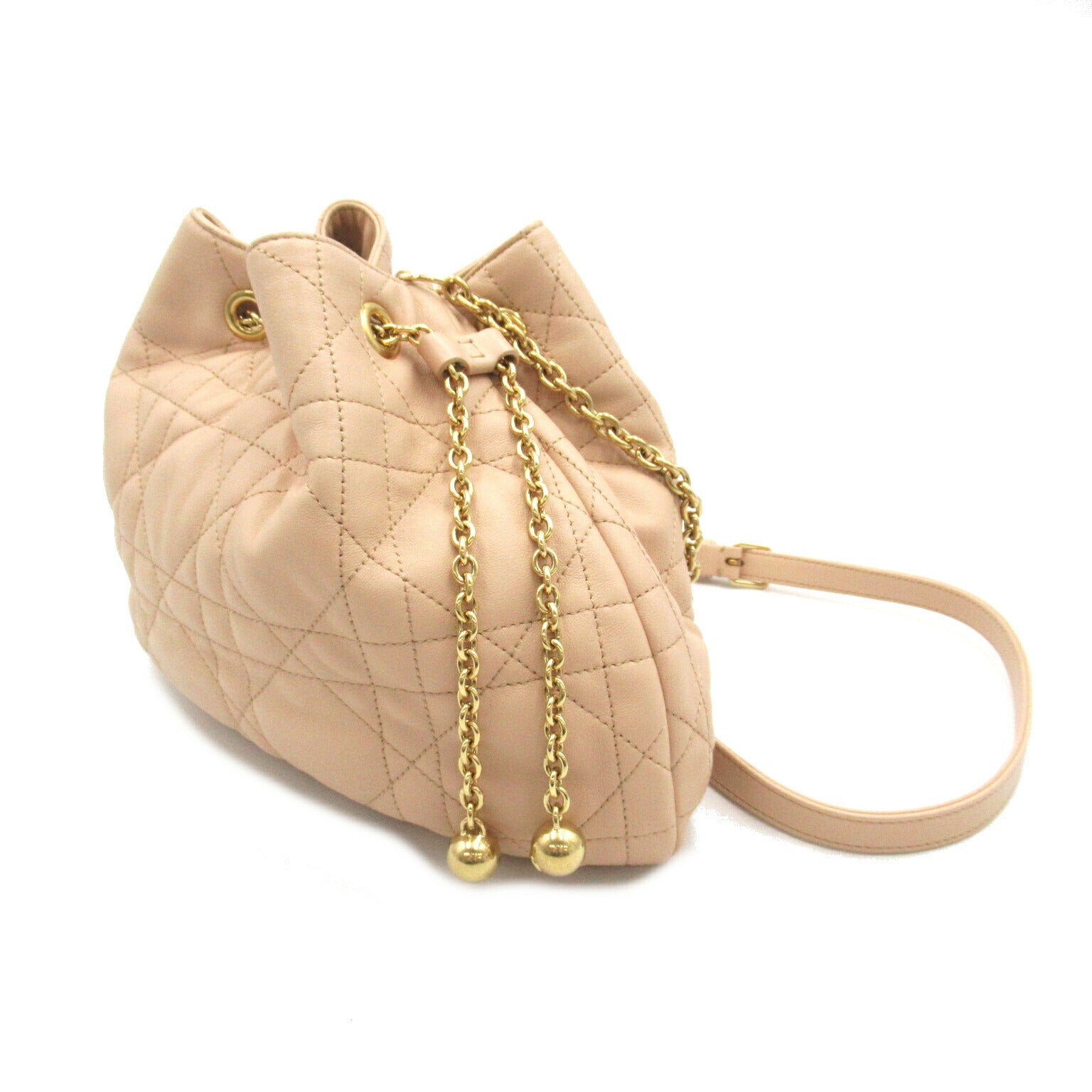 Dior Ammi Lambskin Shoulder Bag Beige