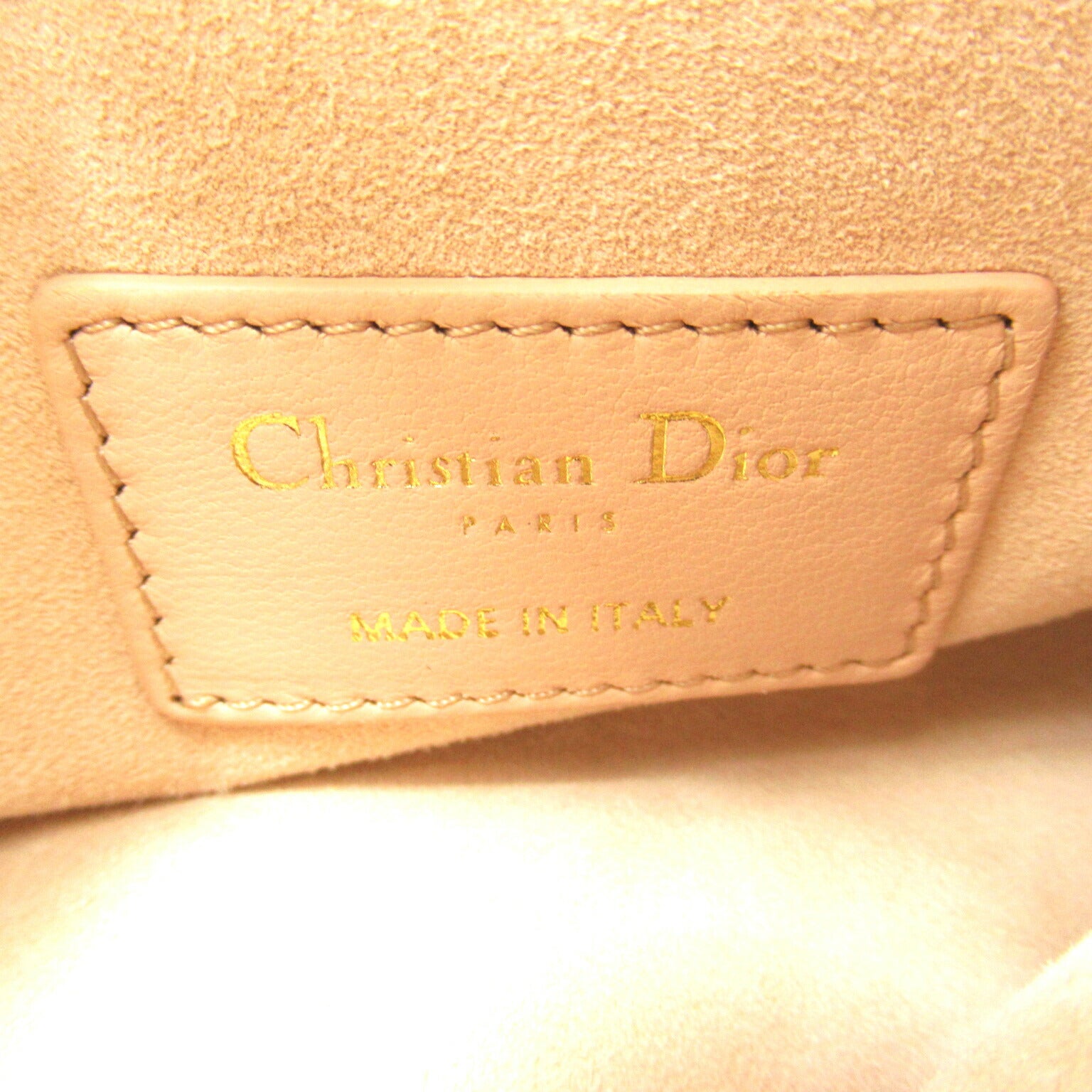 Dior Ammi Lambskin Shoulder Bag Beige