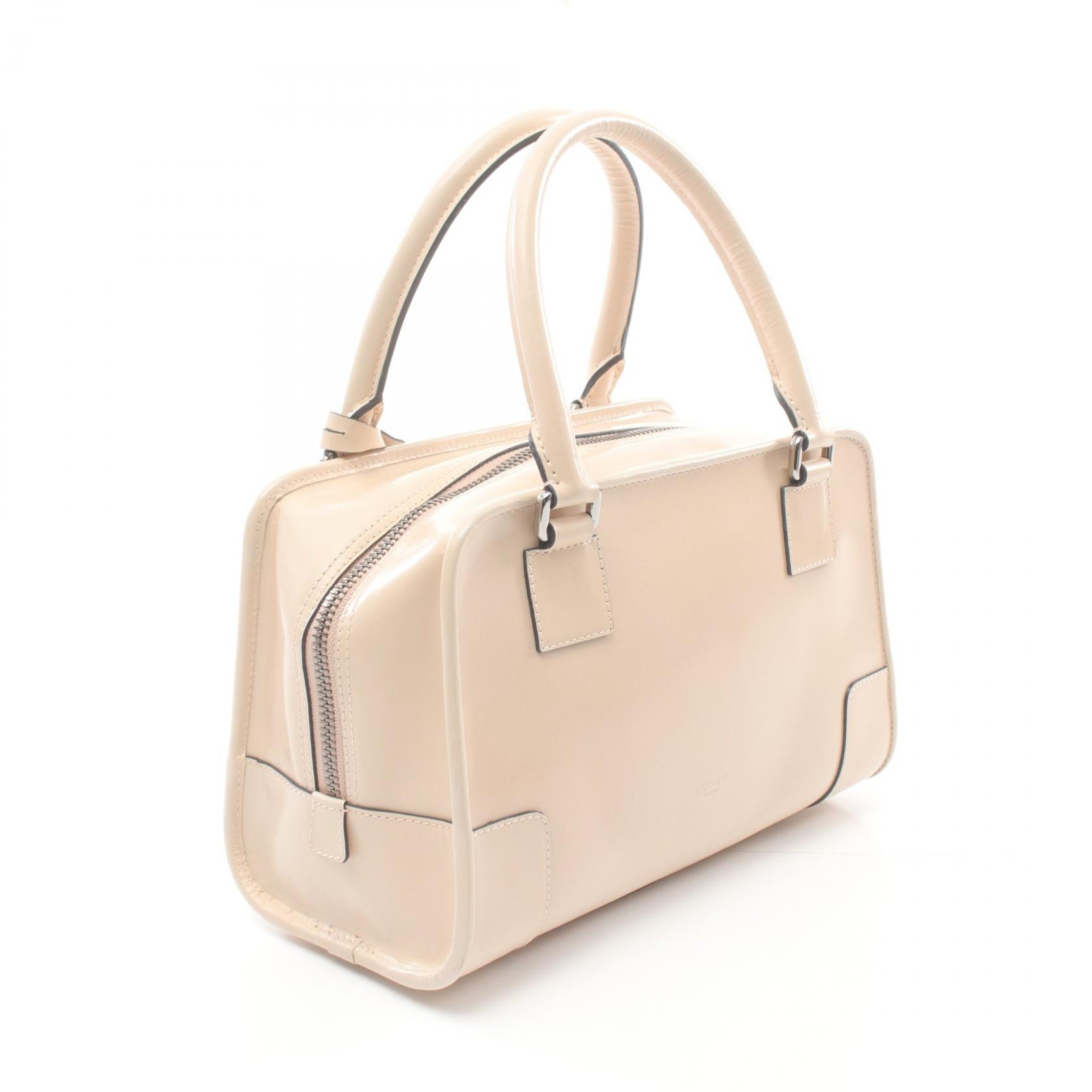 Loewe Leather Amazona 28 Handbag Beige