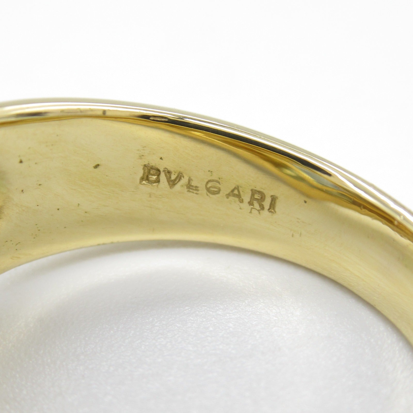 Bvlgari Blue Topaz Ring K18 Yellow Gold