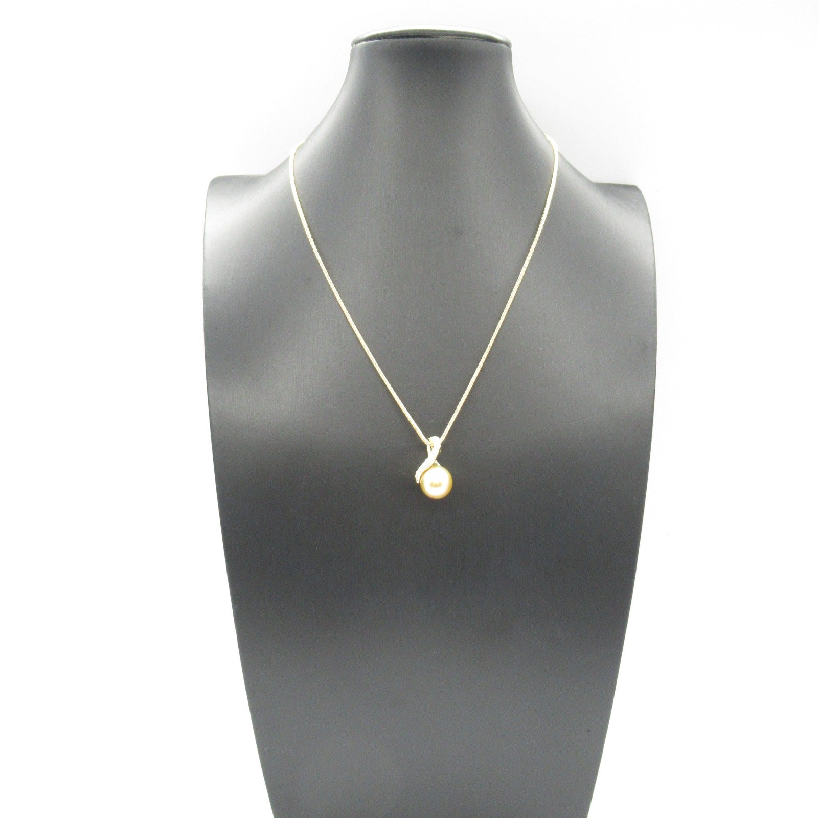 Tasaki K18 Yellow Gold South Sea Pearl Diamond Necklace