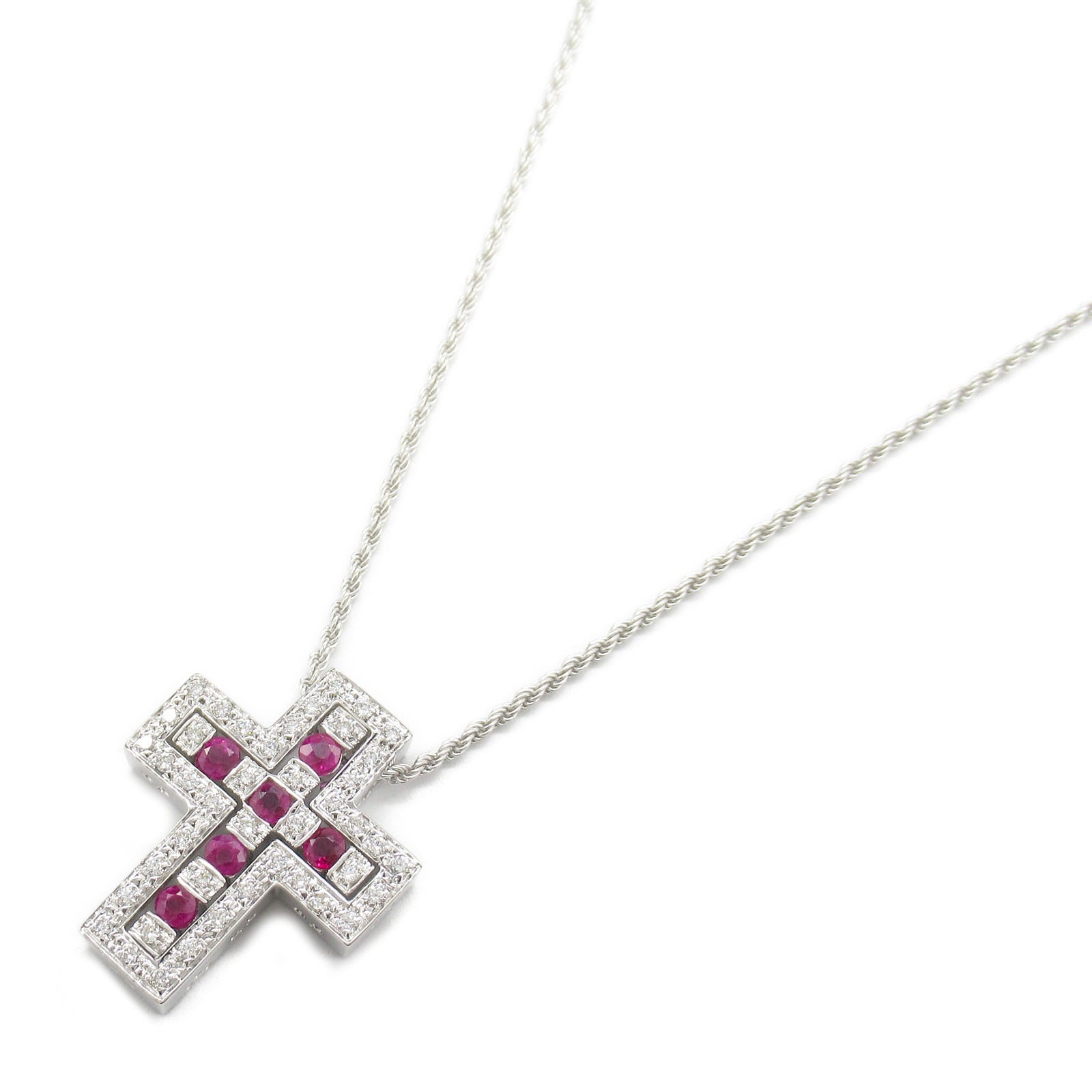 Damiani Belle Epoque Ruby Diamond Necklace K18WG