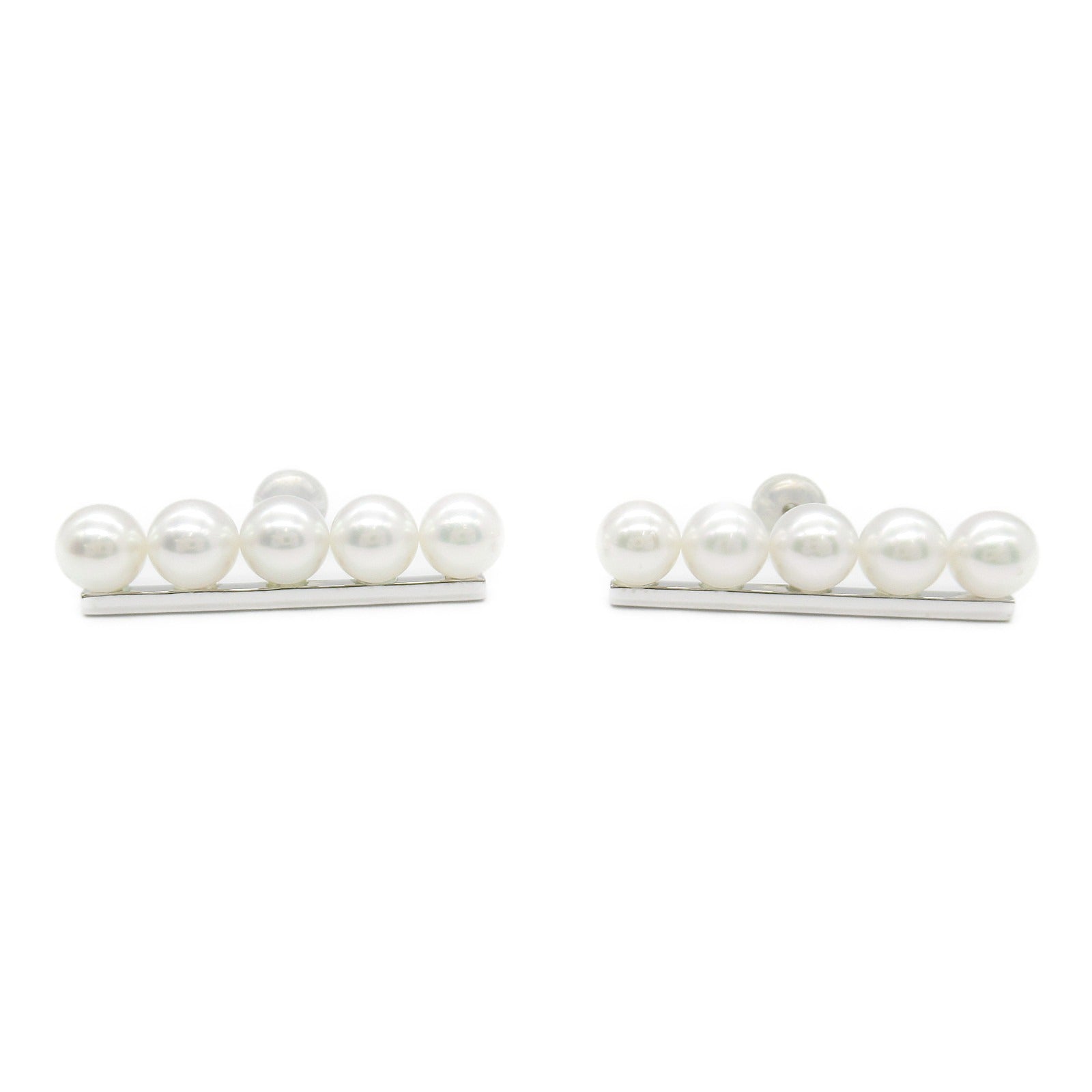 Tasaki Balance Pearl Earrings K18WG White Gold