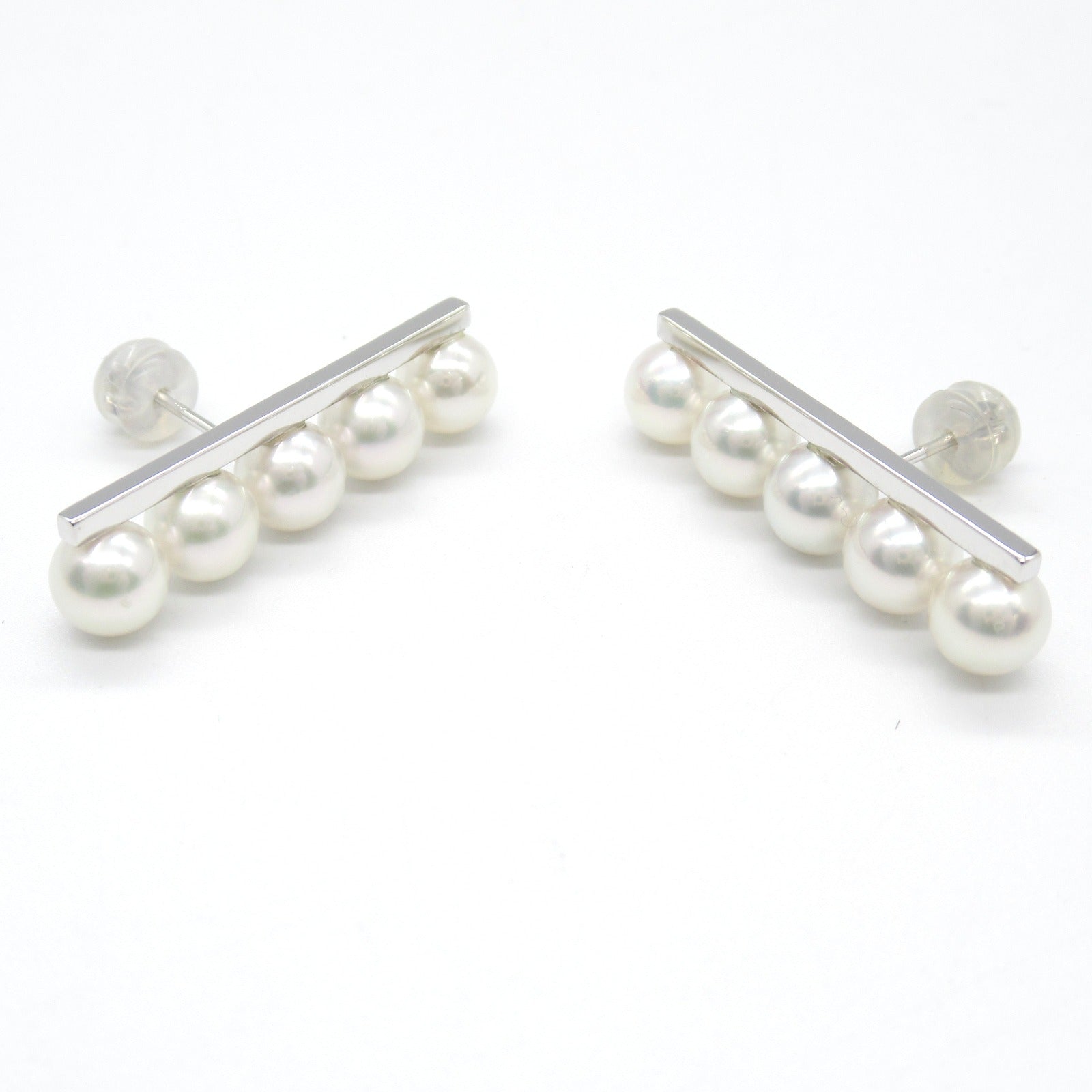 Tasaki Balance Pearl Earrings K18WG White Gold