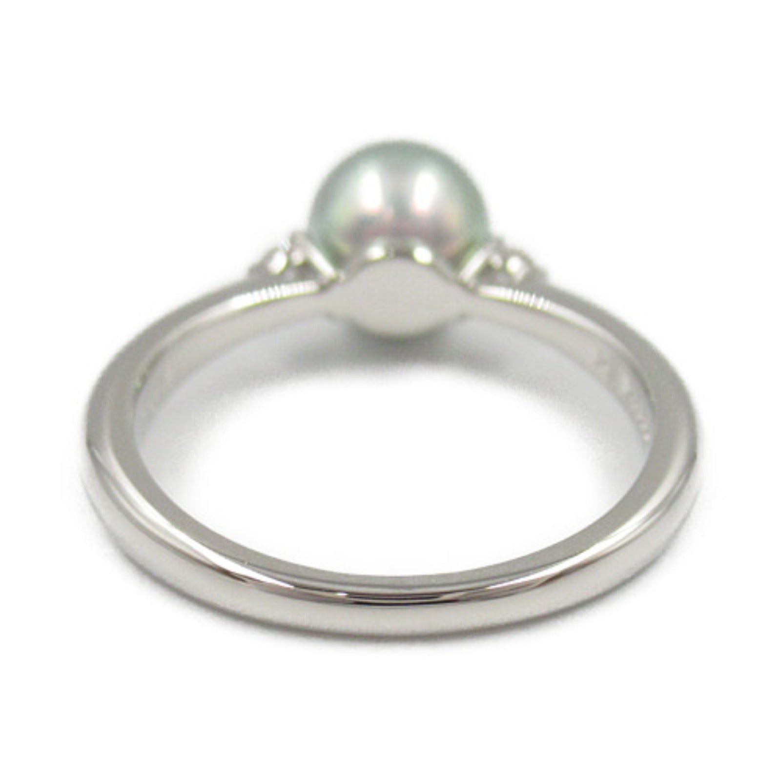 Tasaki Platinum Pearl Diamond Ring Metal Ring 03125880 in Great Condition