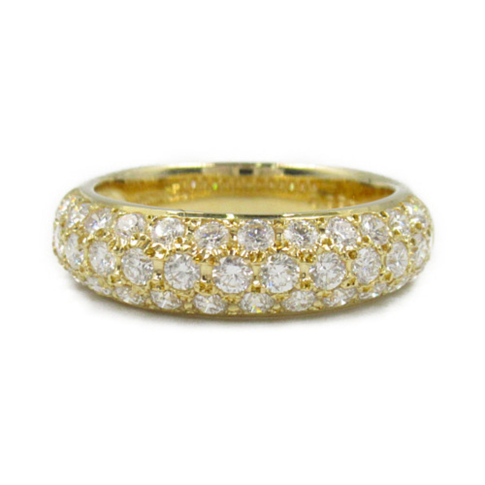 Mikimoto Diamond Ring K18 Yellow Gold