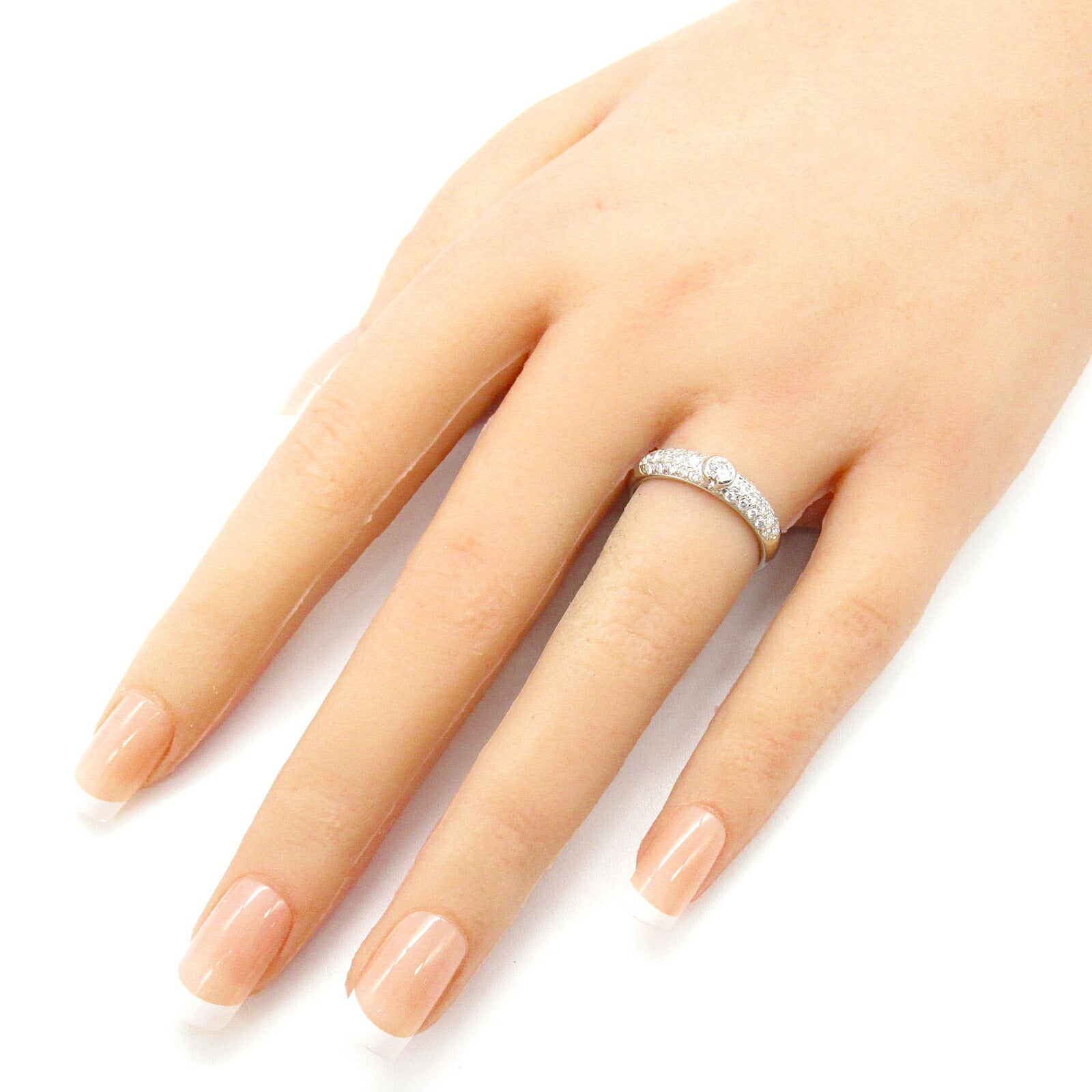 Mikimoto Diamond Ring Pt950 Platinum