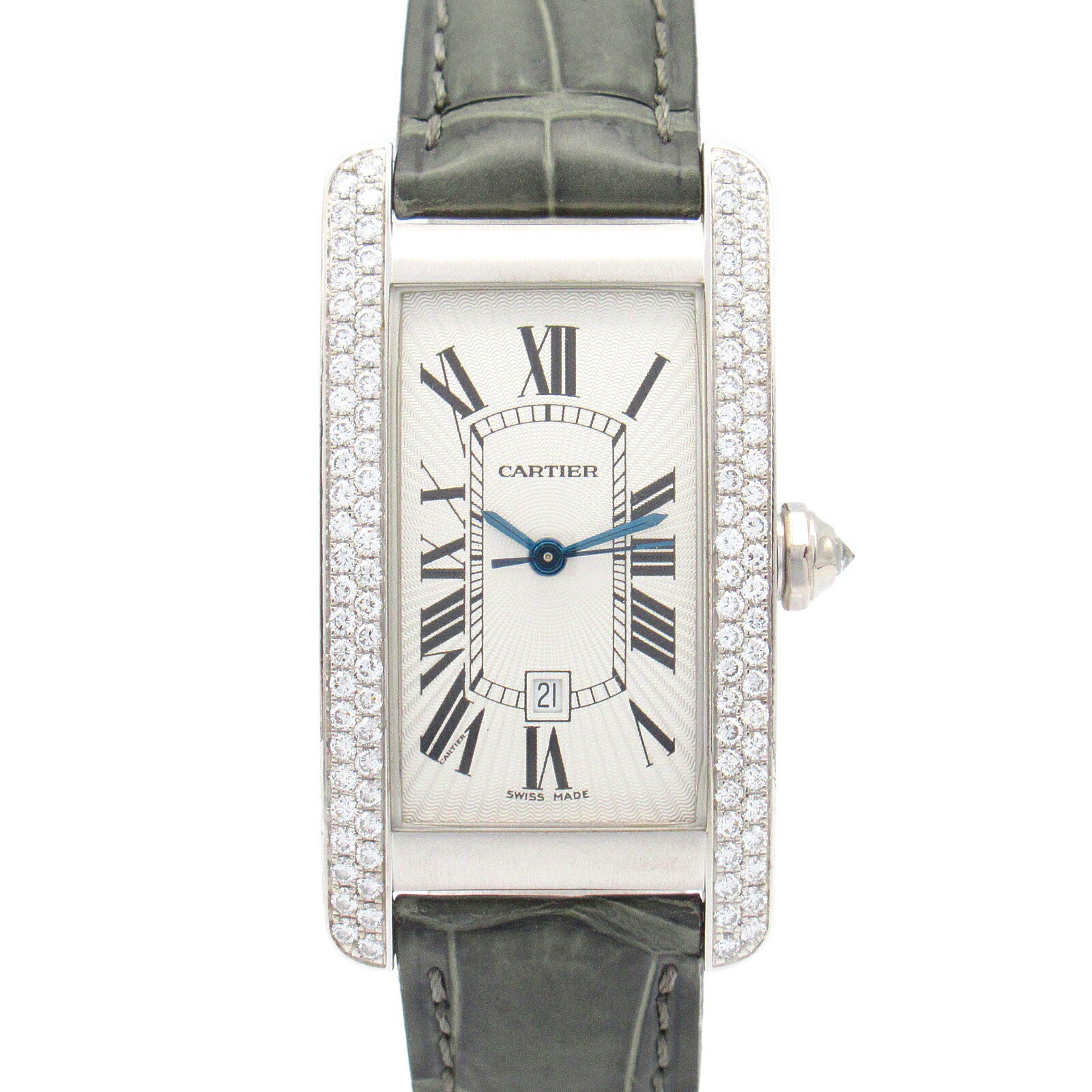 Cartier Tank Americaine Diamond Bezel Watch WB702651