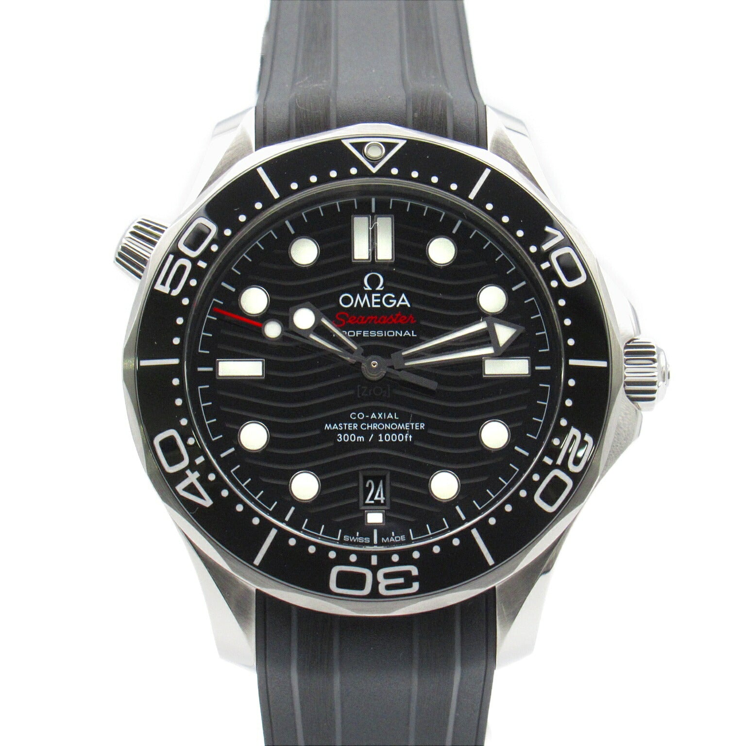 Omega Seamaster Stainless Steel Rubber Watch