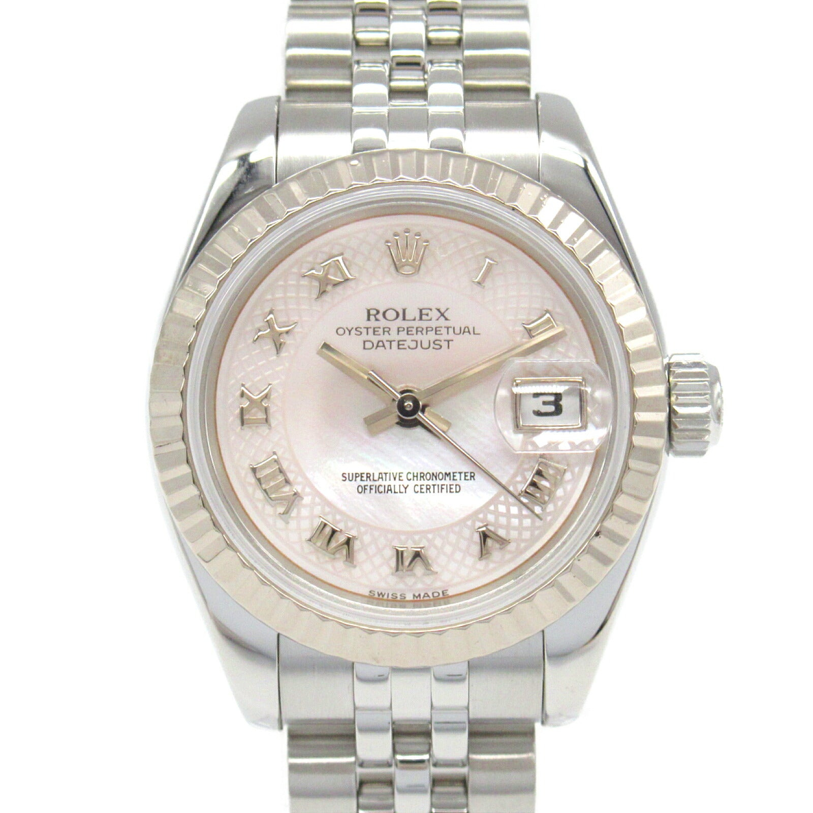 Rolex Datejust D Pink Shell Watch 179174NRD