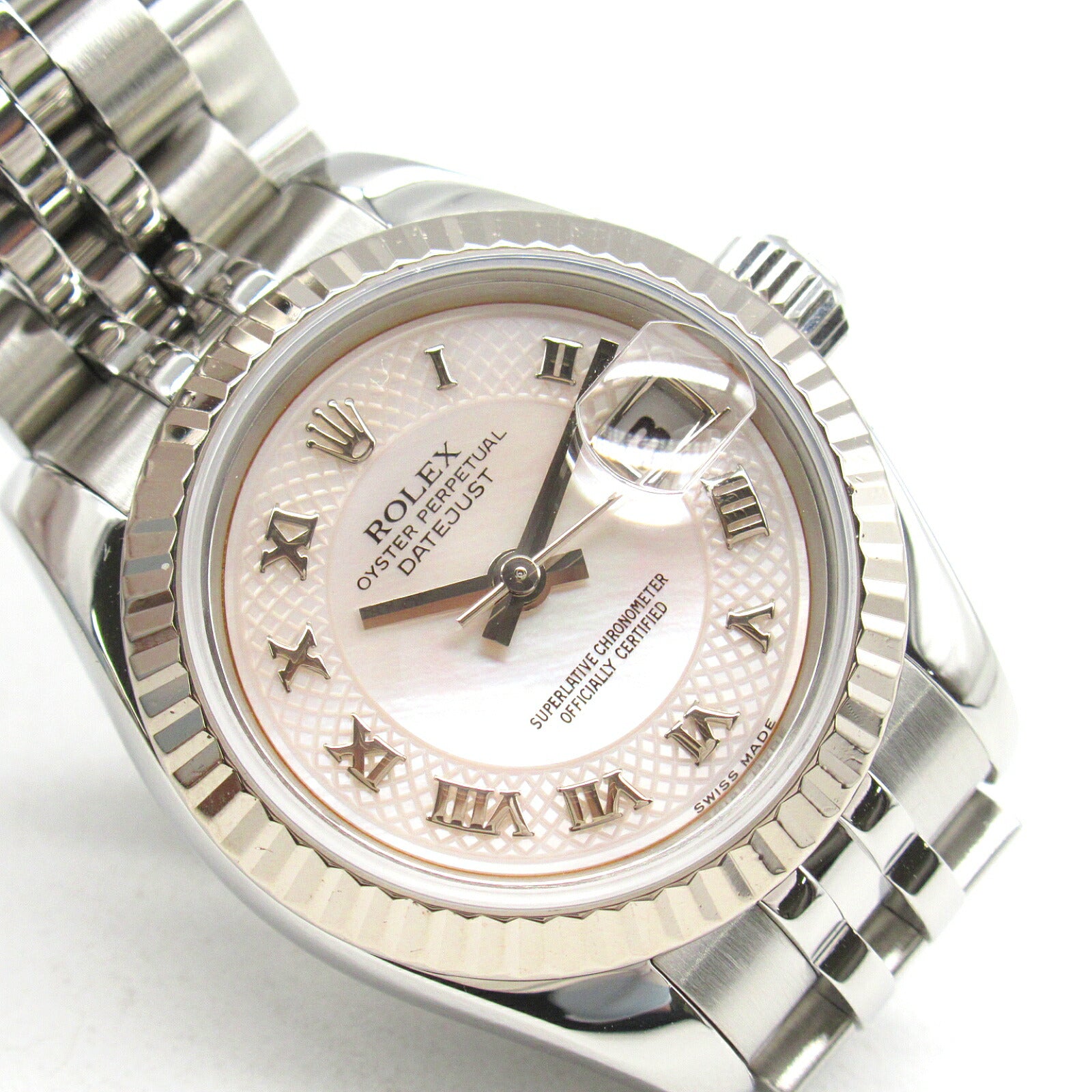 Rolex Datejust D Pink Shell Watch 179174NRD