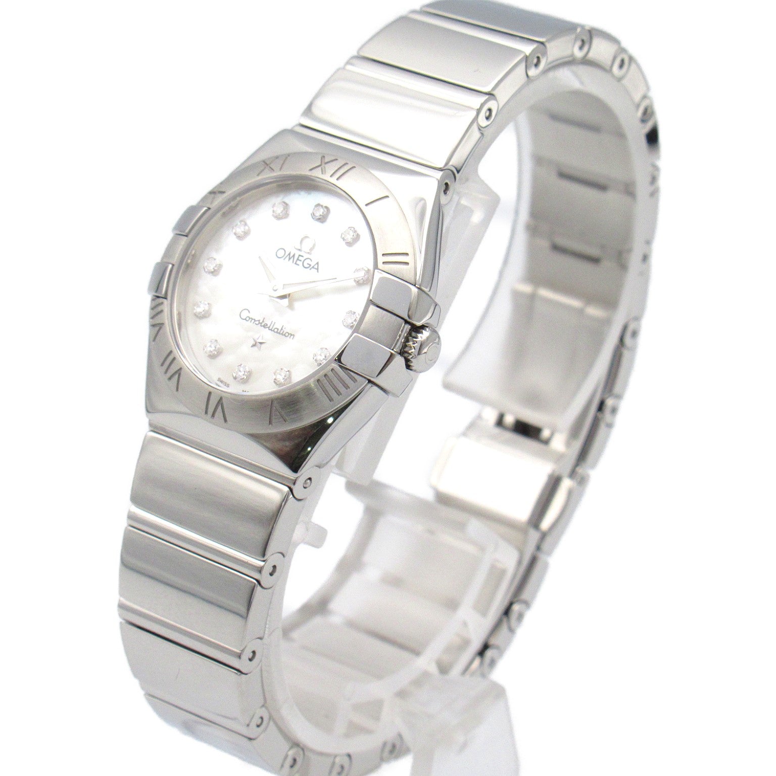 Omega Constellation Diamond Stainless Steel Watch