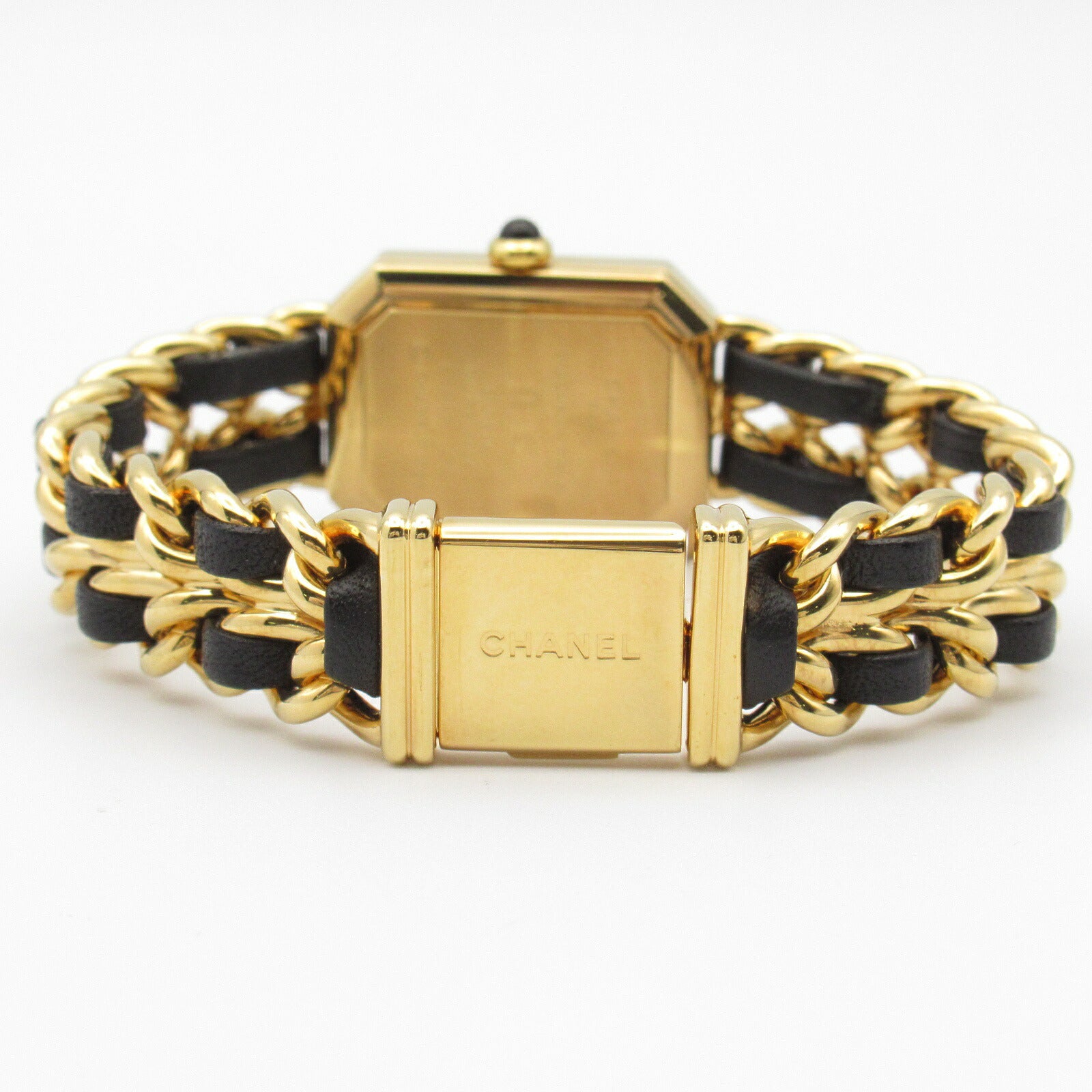 Chanel Premiere M Watch Gold Plated Leather