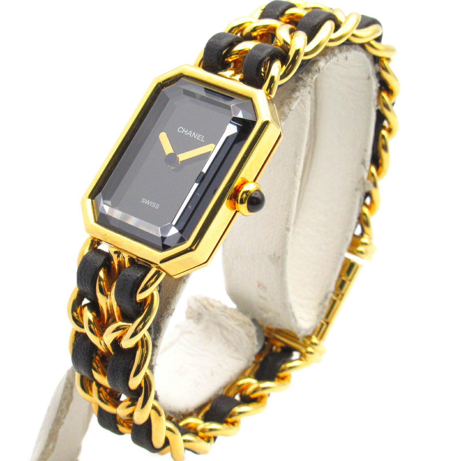 Chanel Premiere M Watch Gold Plated Leather