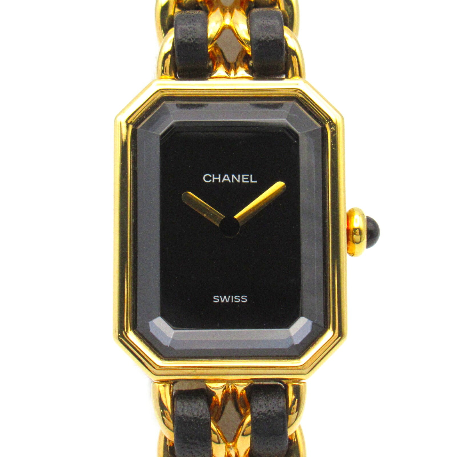 Chanel Premiere M Watch Gold Plated Leather