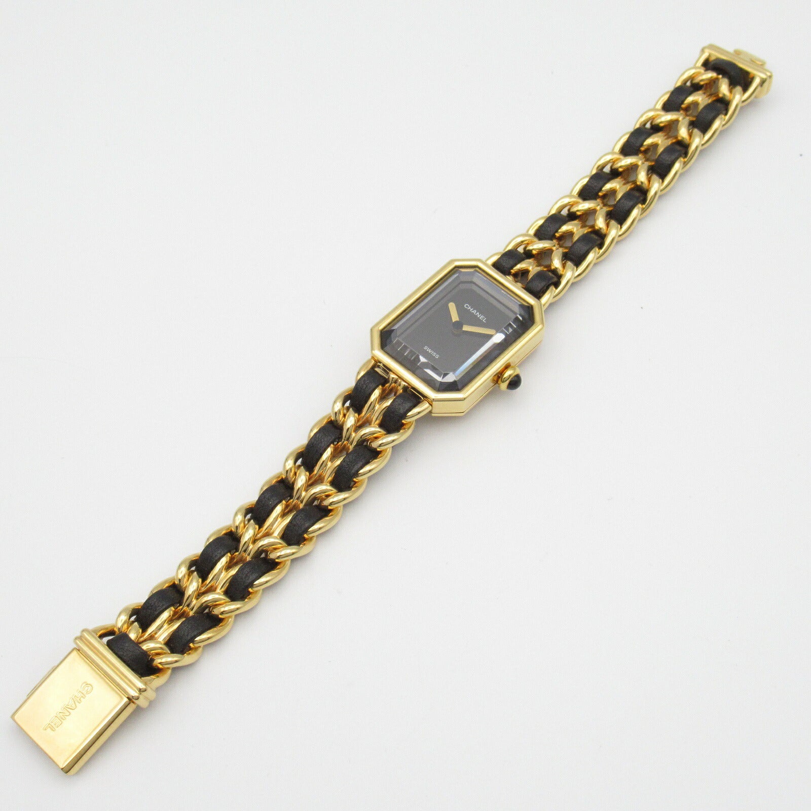 Chanel Premiere M Watch Gold Plated Leather