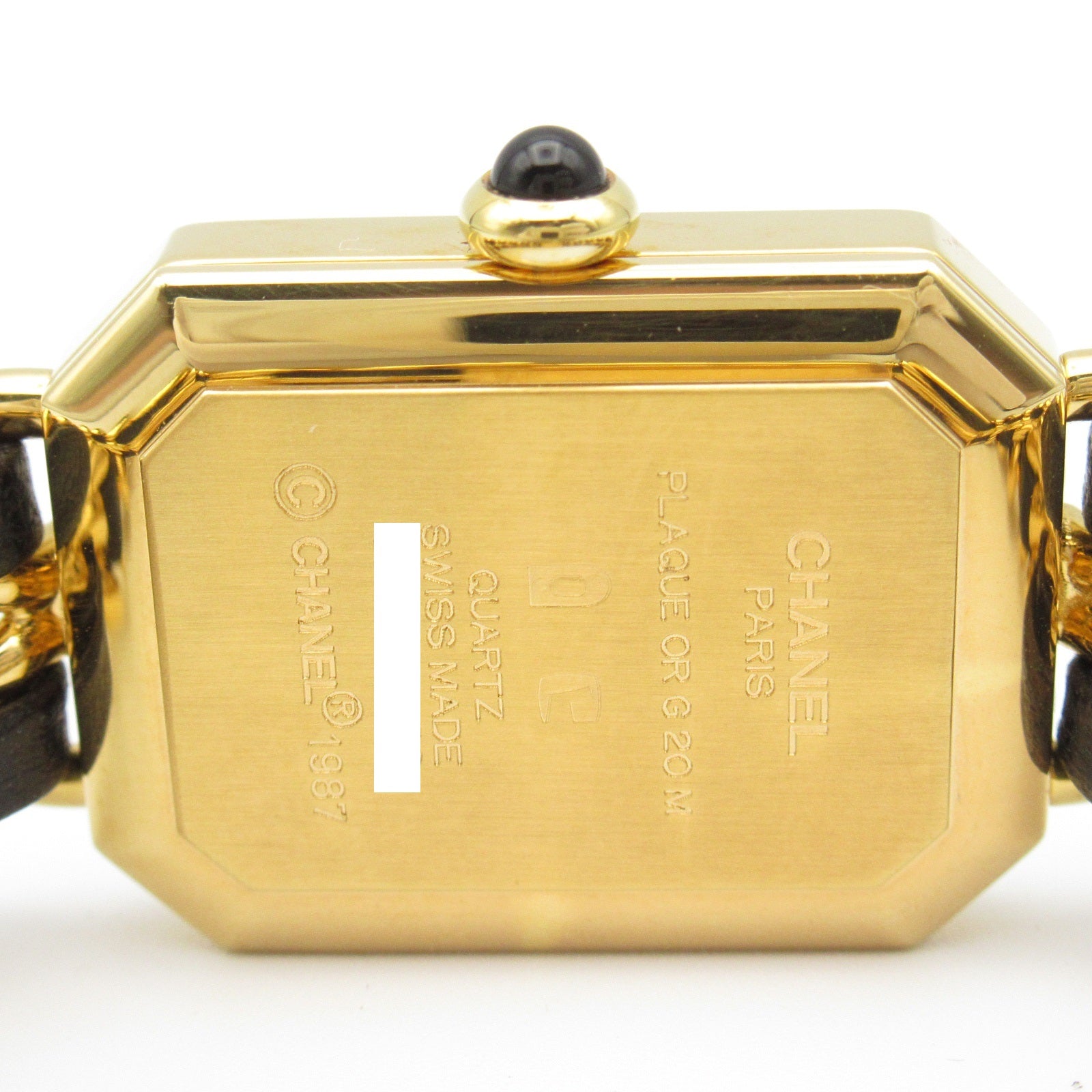 Chanel Premiere M Watch Gold Plated Leather