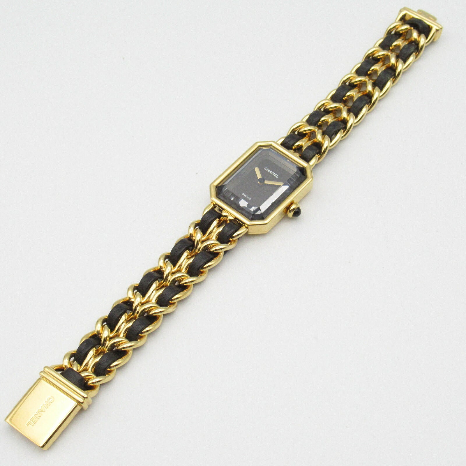 Chanel Premiere M Watch Gold Plated Leather