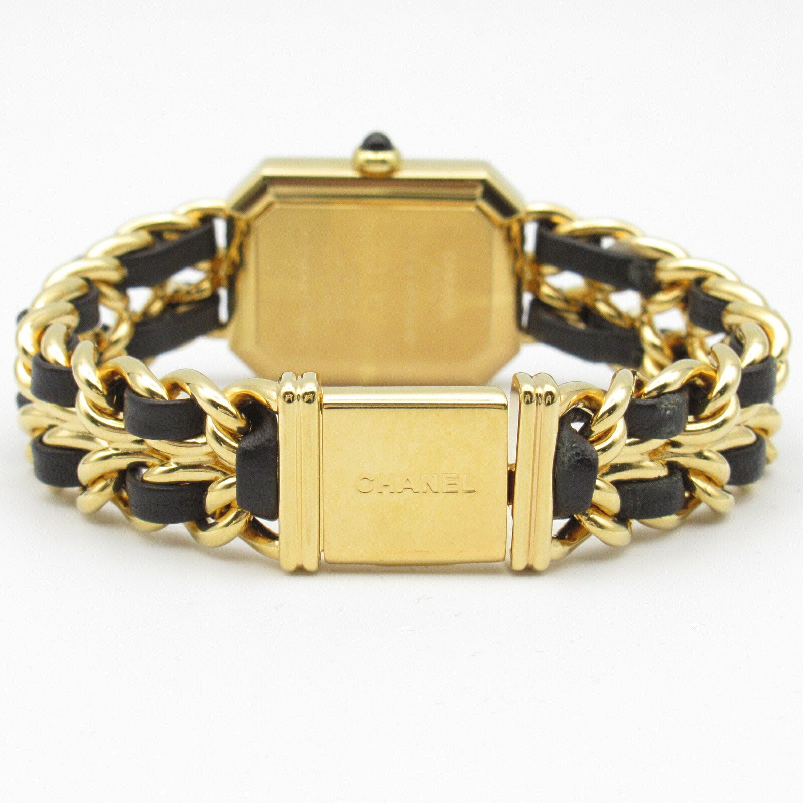 Chanel Premiere M Watch Gold Plated Leather