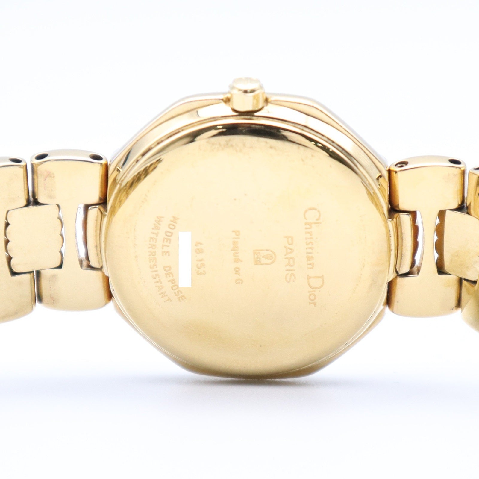 Dior Octagon Quartz Watch Gold Plated