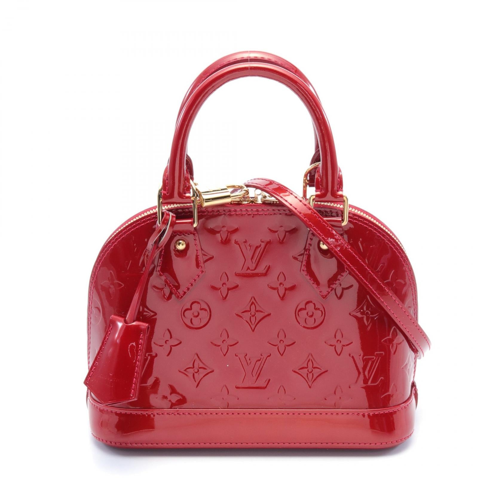 Louis Vuitton Alma BB Leather Handbag M91606 in Great Condition