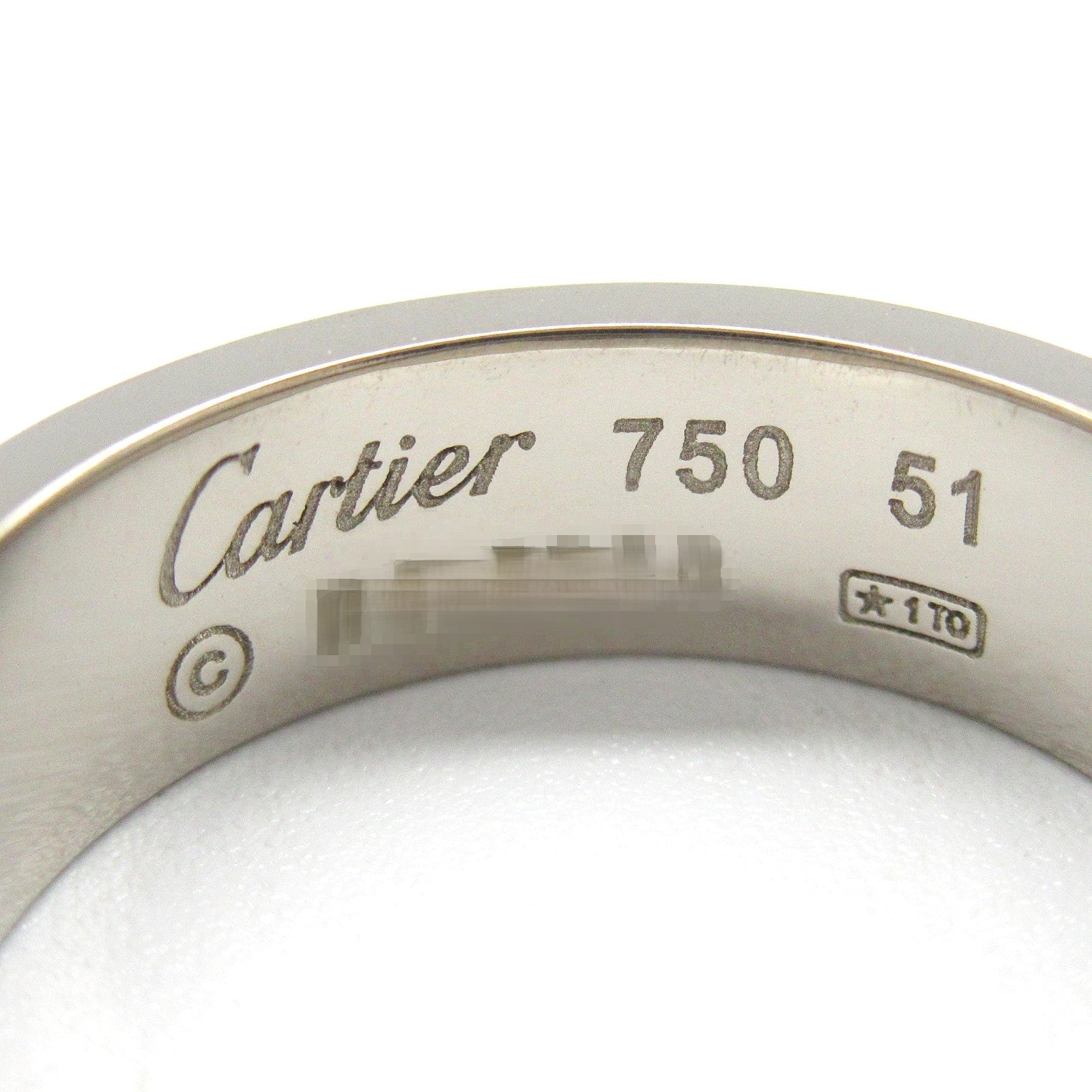 Cartier Love Ring K18WG White Gold