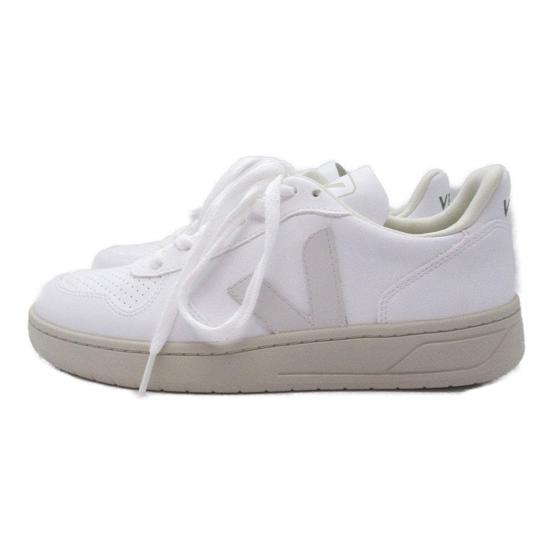 VEJA Leather Rubber Sneakers White/Gray