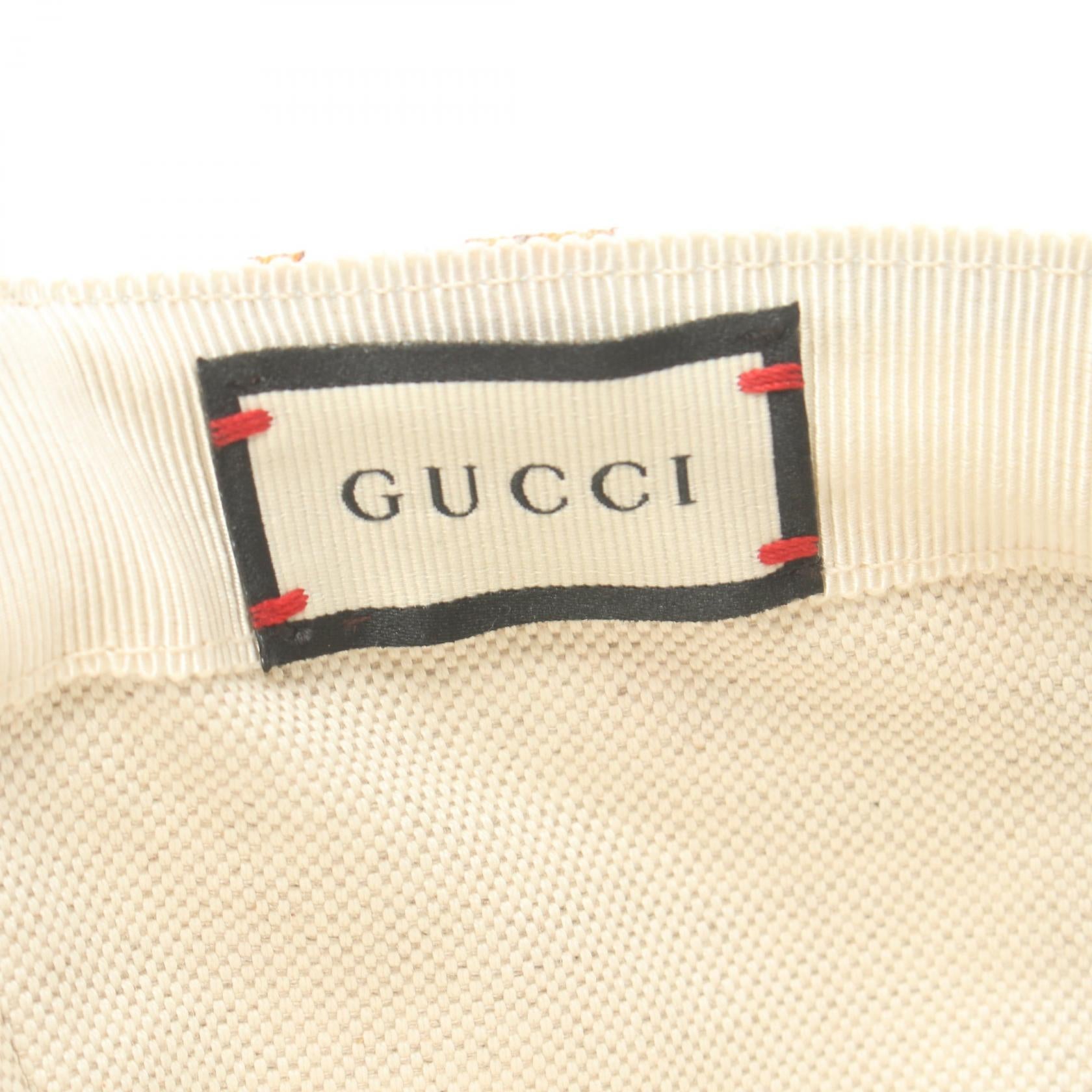 Gucci Flora Canvas Leather Cap