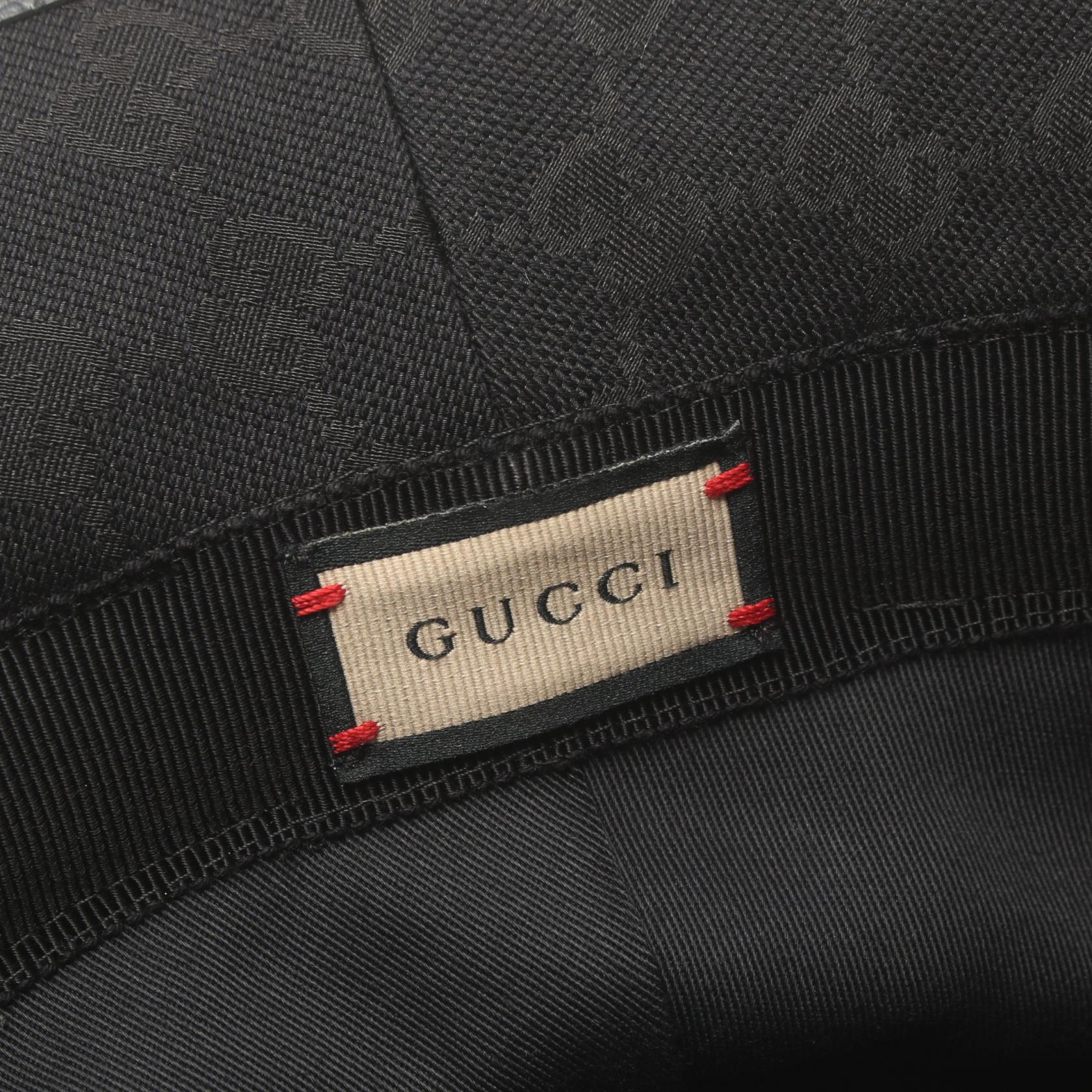 Gucci GG Marmont Canvas Leather Hat