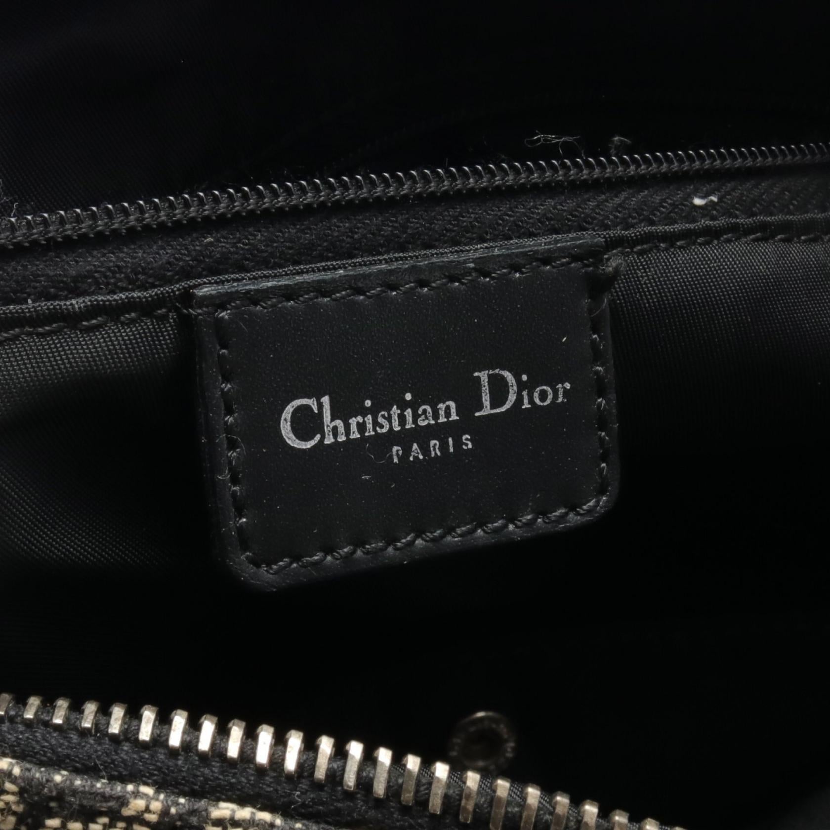 Dior Trotter Canvas Leather Handbag