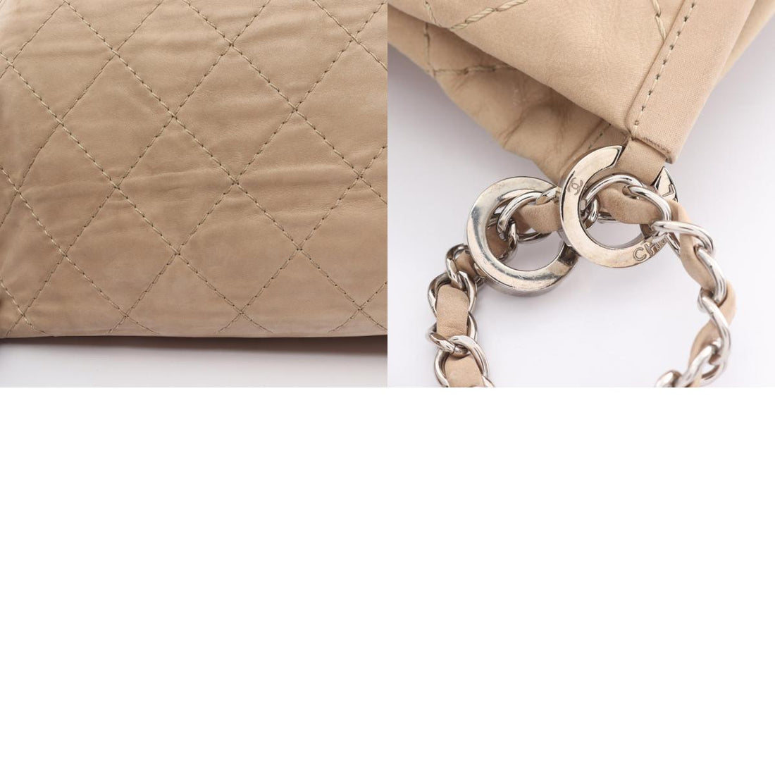 Chanel Wild Stitch Coco Mark Leather Tote Bag