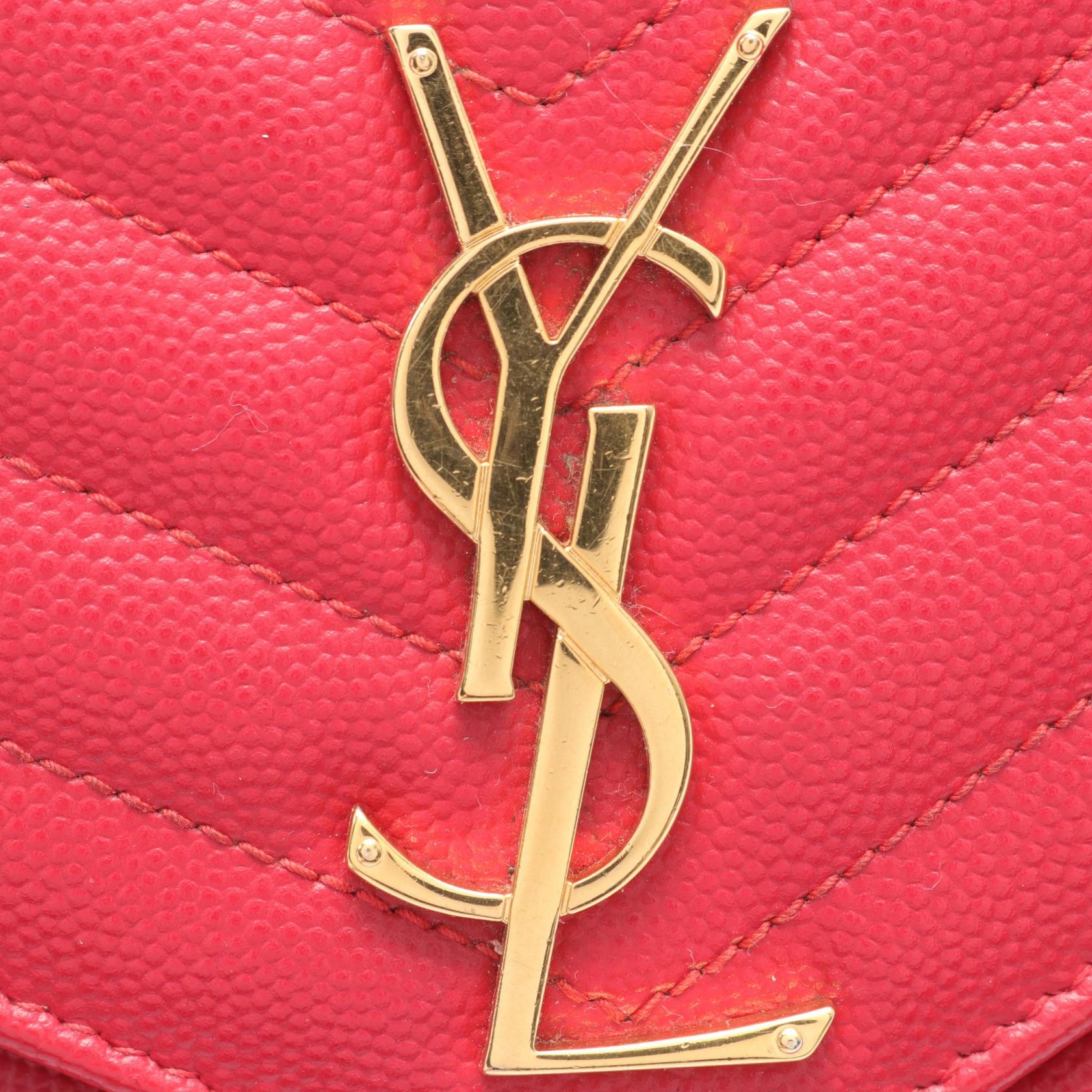 Yves Saint Laurent Monogram Leather Shoulder Bag