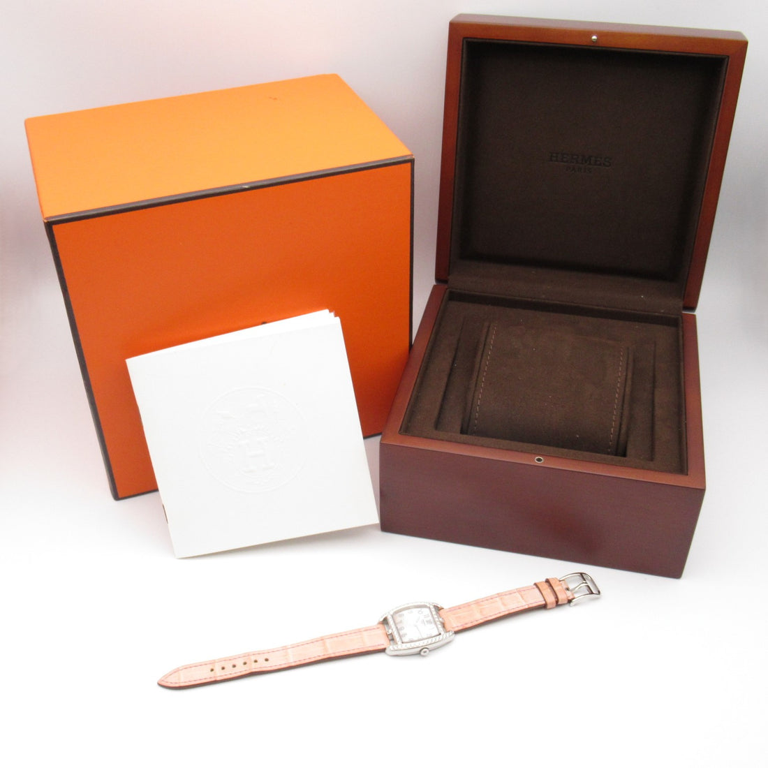 Hermes Cape Cod Tonneau Diamond Bezel Watch CT1.230