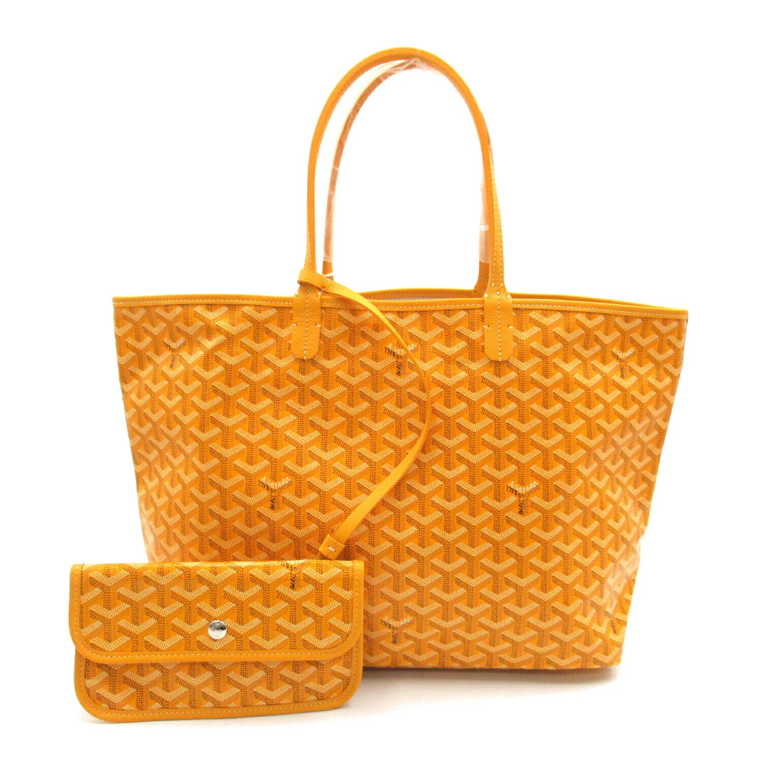 Goyard St. Louis PM Tote Bag Yellow PVC Canvas