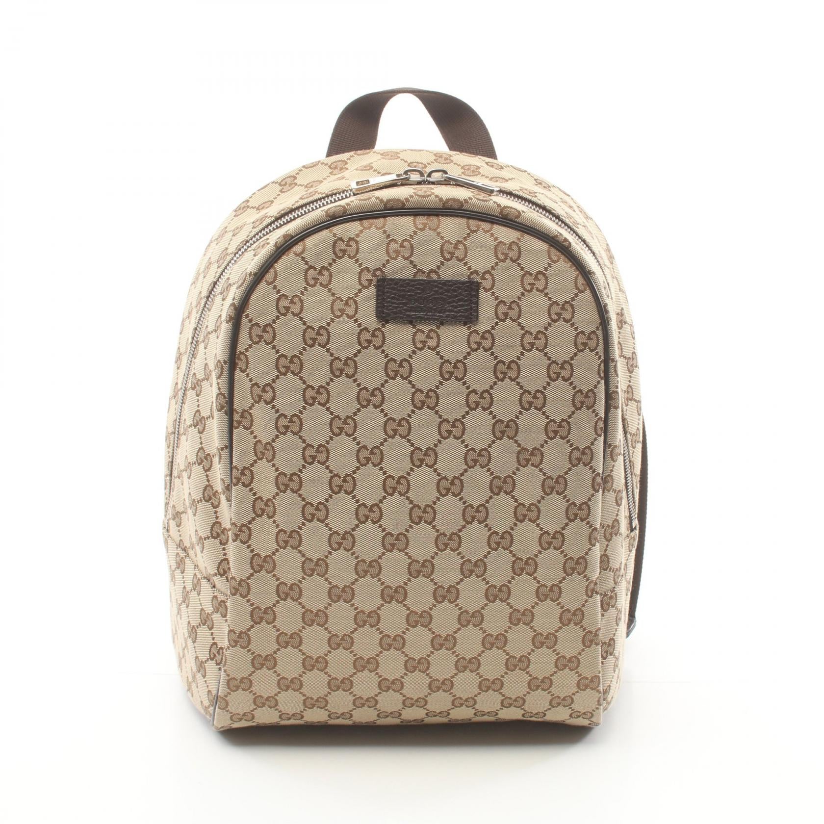 Gucci GG Canvas Leather Backpack 449906