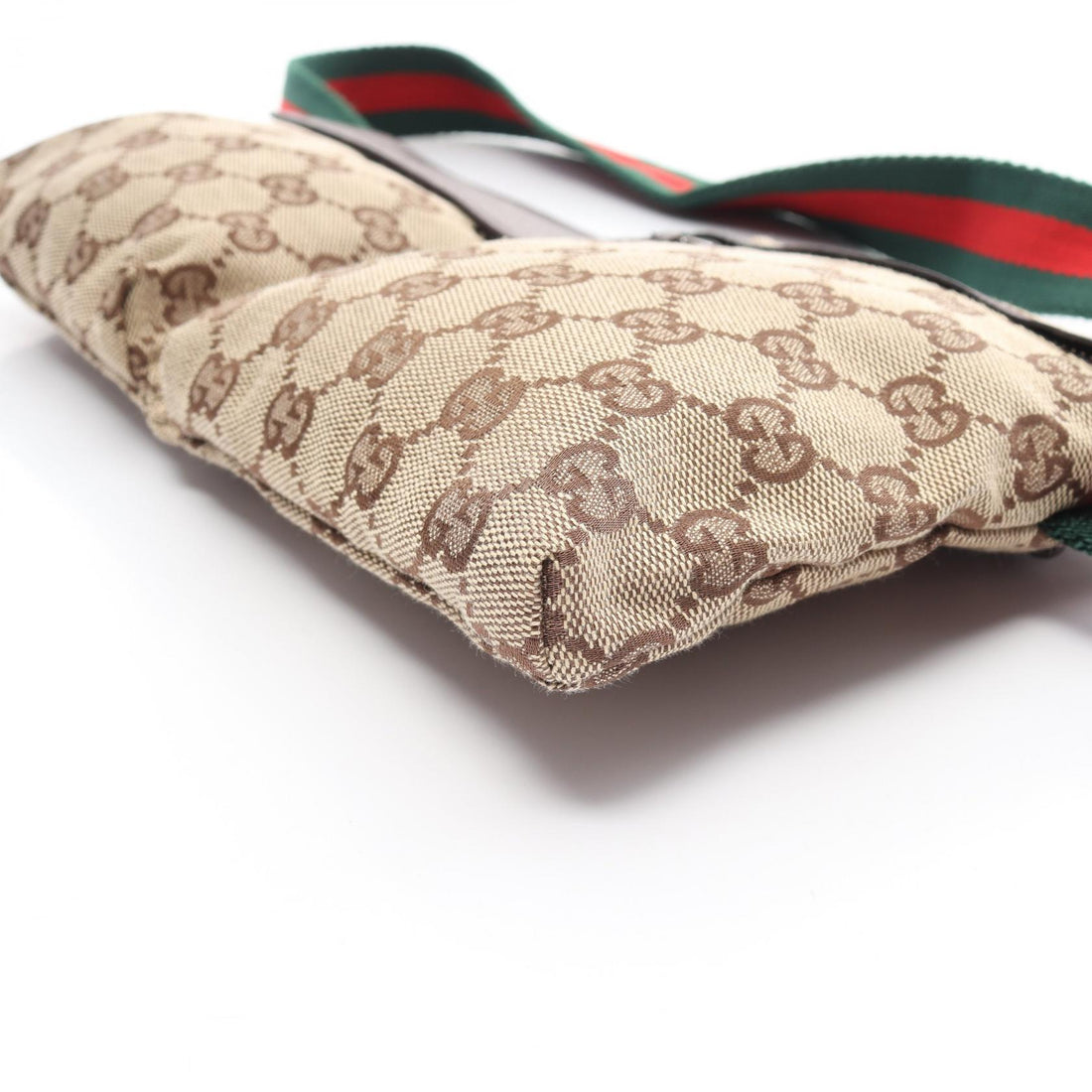 Gucci Canvas Leather Waist Bag 28566