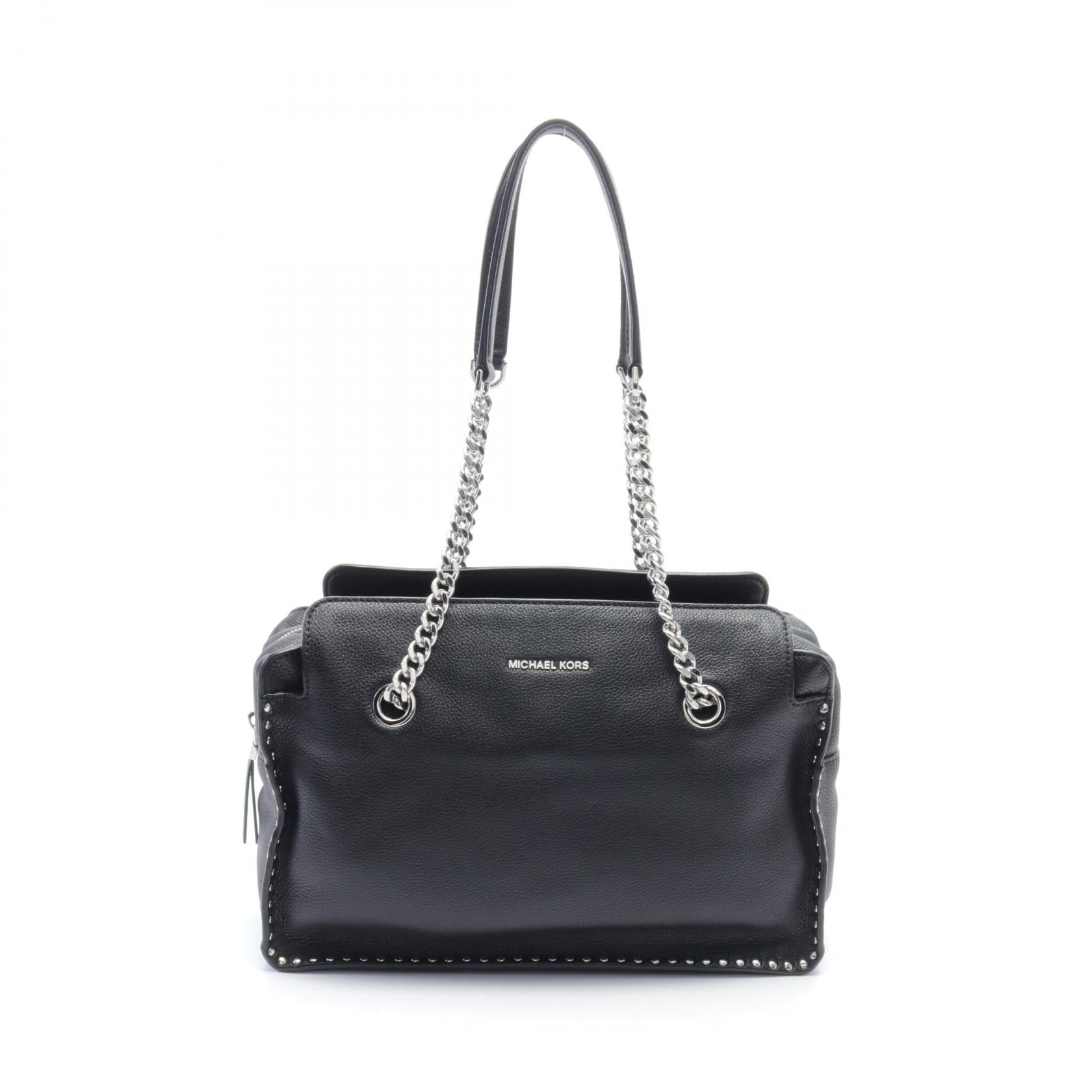 Michael Kors ASTOR Leather Shoulder Bag Black