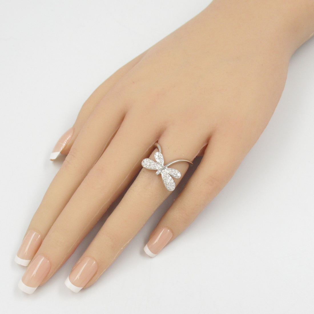 K18WG White Gold Diamond Ring Jewelry