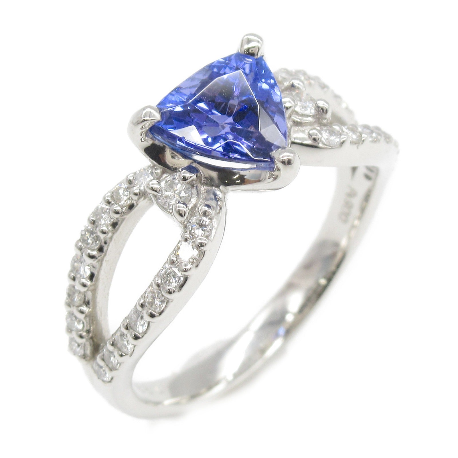 Tanzanite Diamond Ring Pt900 Platinum