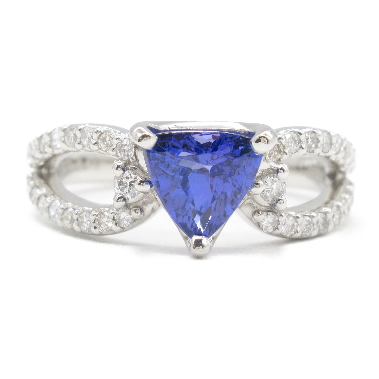 Tanzanite Diamond Ring Pt900 Platinum