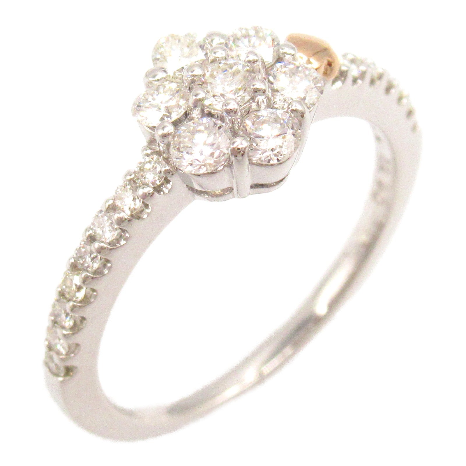 K18WG White Gold Diamond Ring