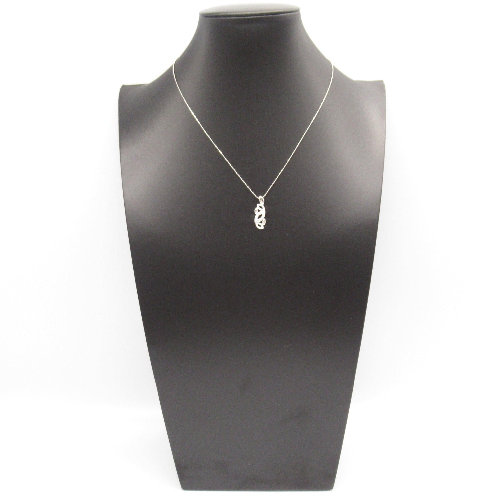 K18WG White Gold Diamond Necklace Jewelry