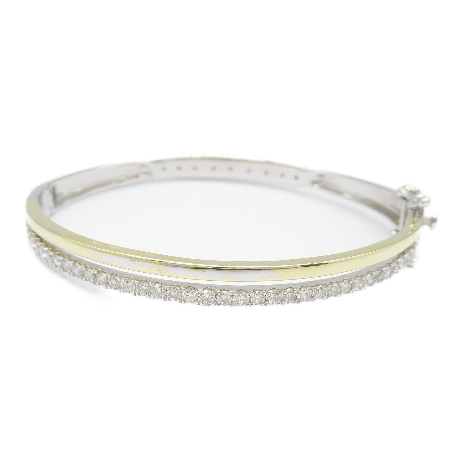 Diamond Bracelet K18 Yellow White Gold Jewelry