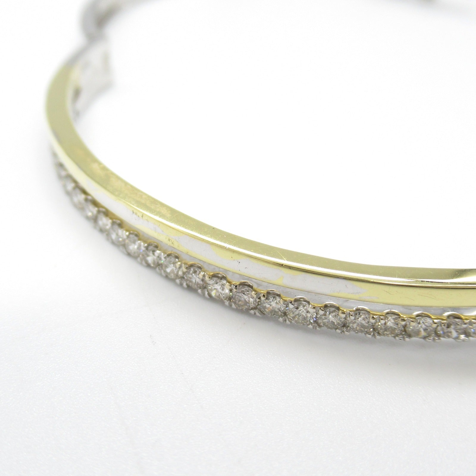 Diamond Bracelet K18 Yellow White Gold Jewelry